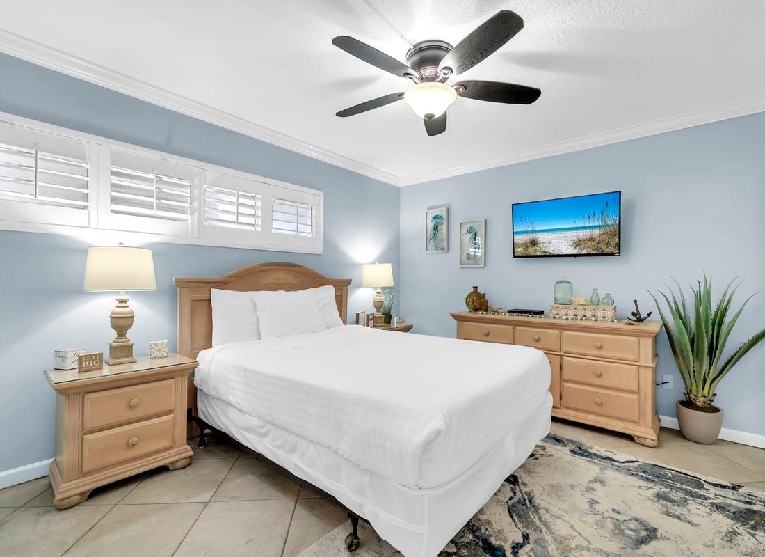 Guest Bedroom With Queen Bed  40 TV