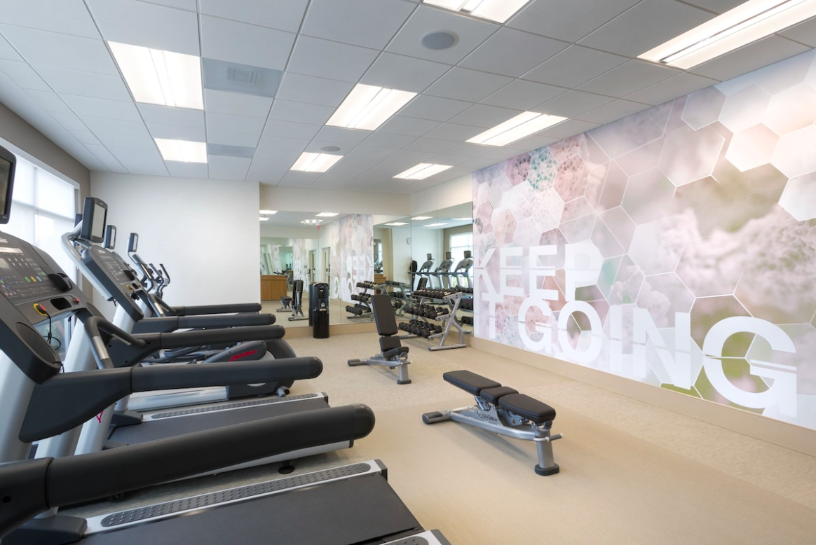 Fitness center at SpringHill Suites Orange Beach at the Wharf