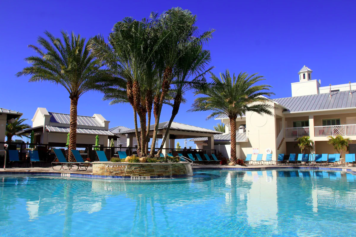 Pool at Shephards Beach Resort in Clearwater Beach, Florida