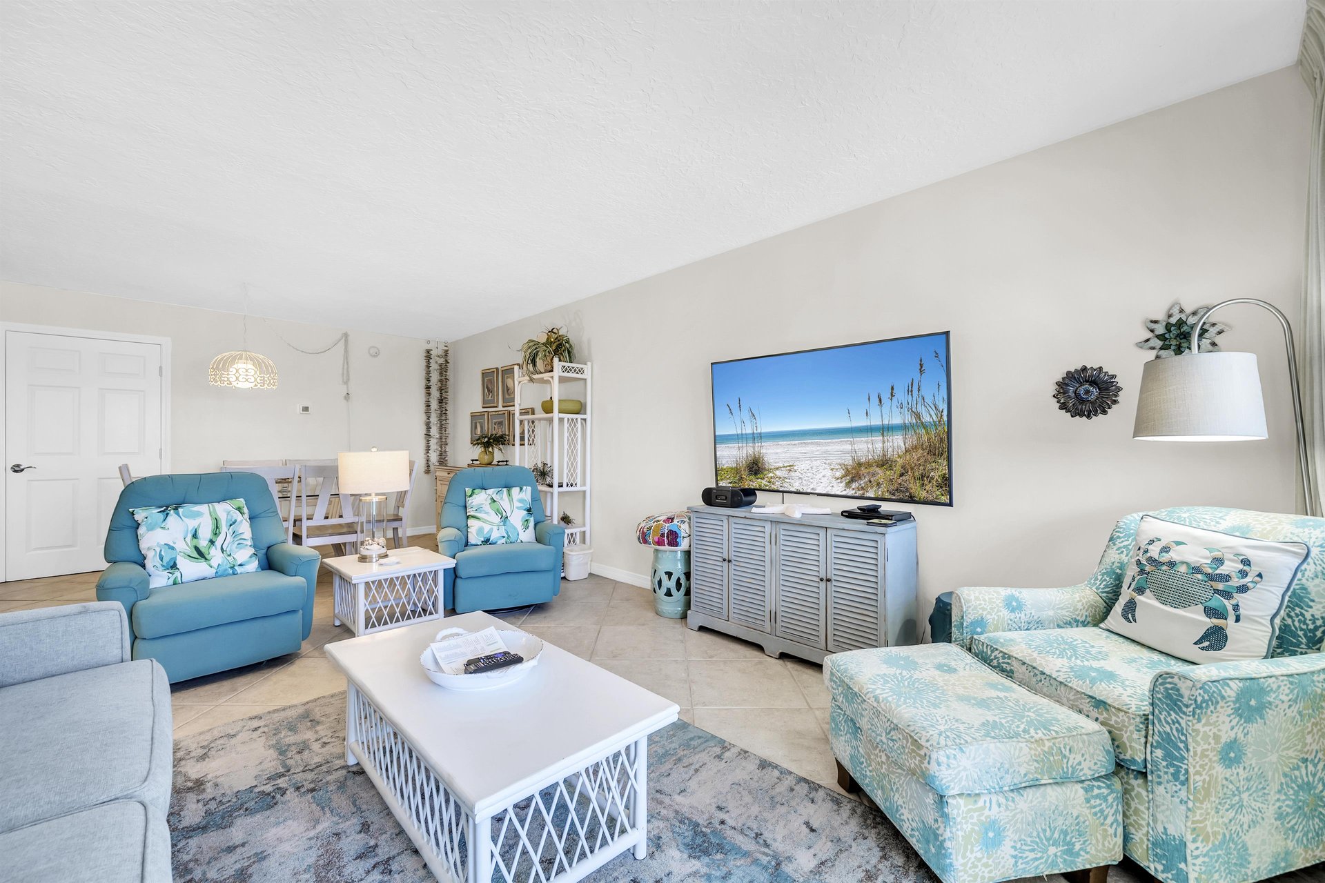 Living Area and TV