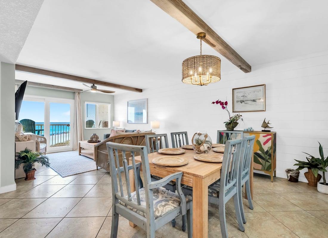 Dining and living room