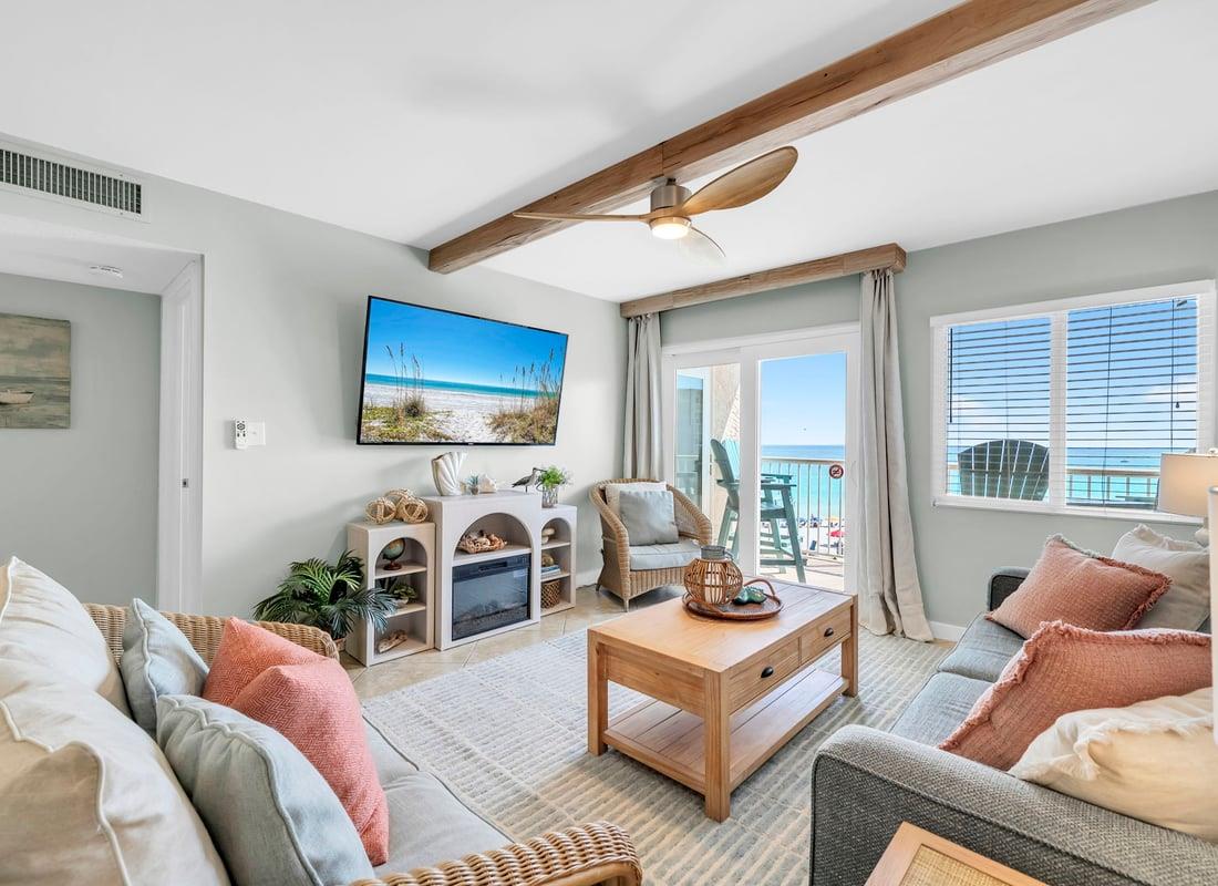 Living room view of Gulf