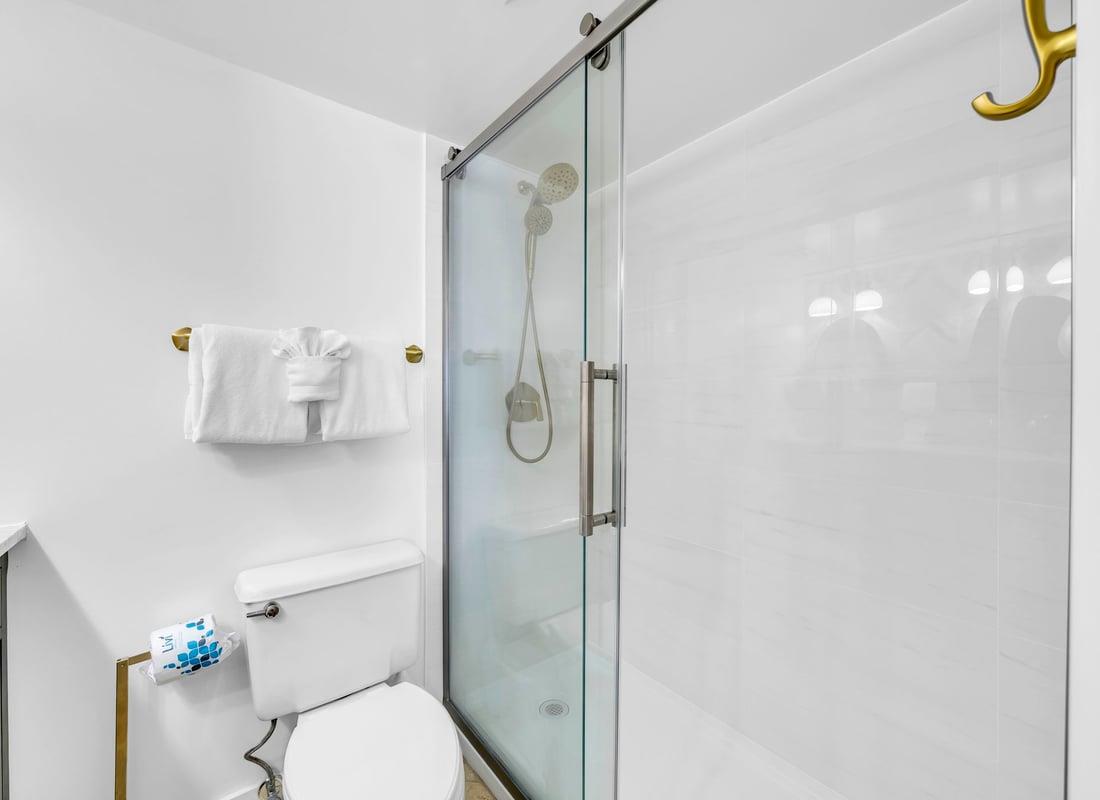 Master shower