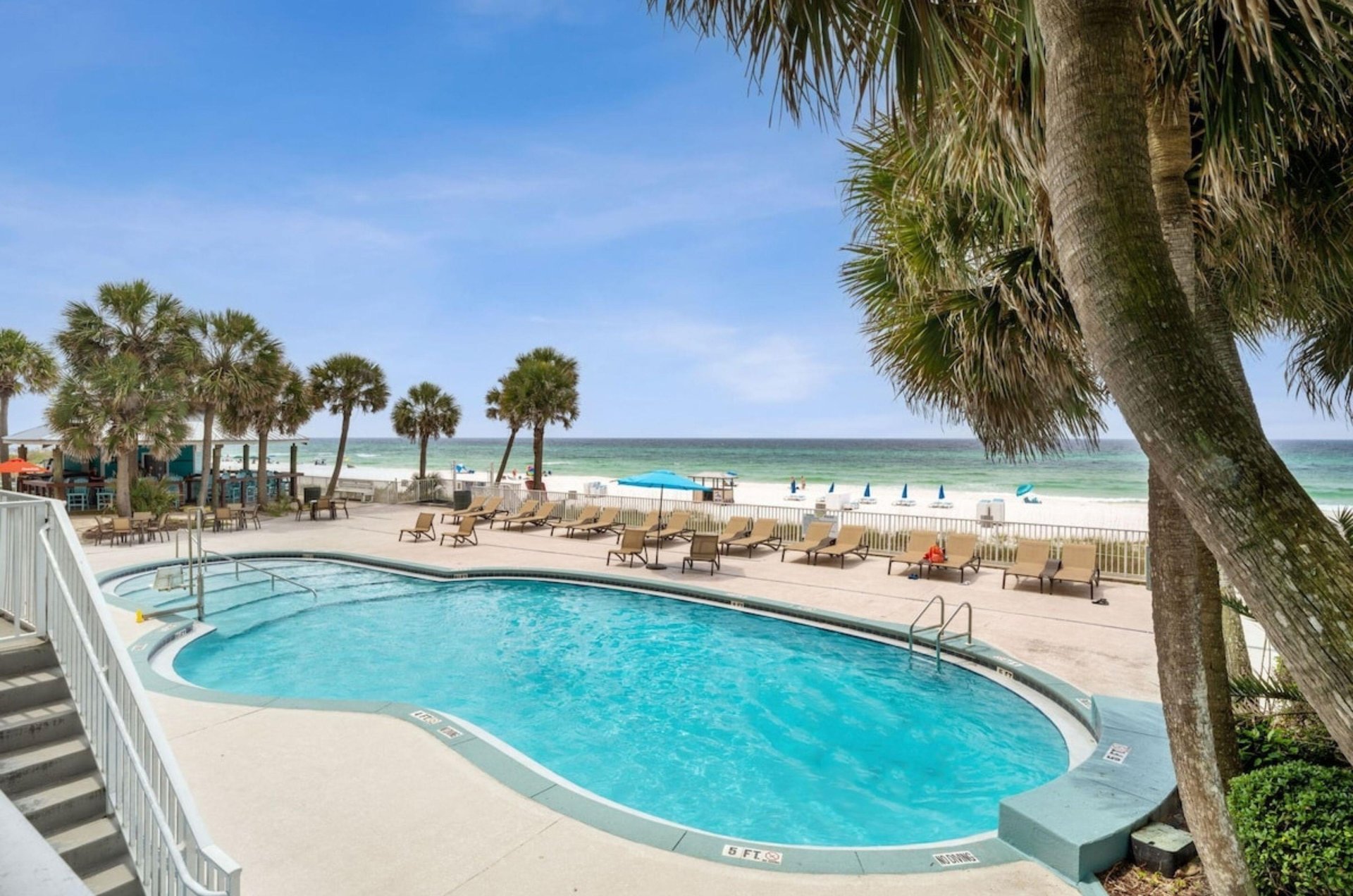 The beachside swimming pool
