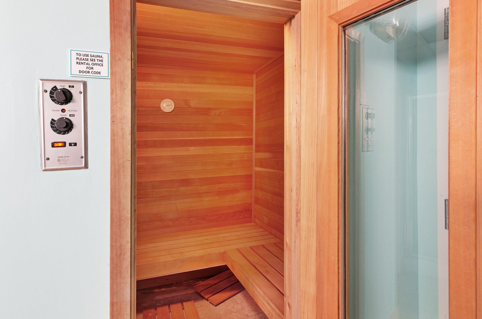 The community sauna.