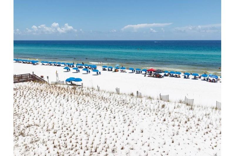 The stretch of beach in front of The Islander