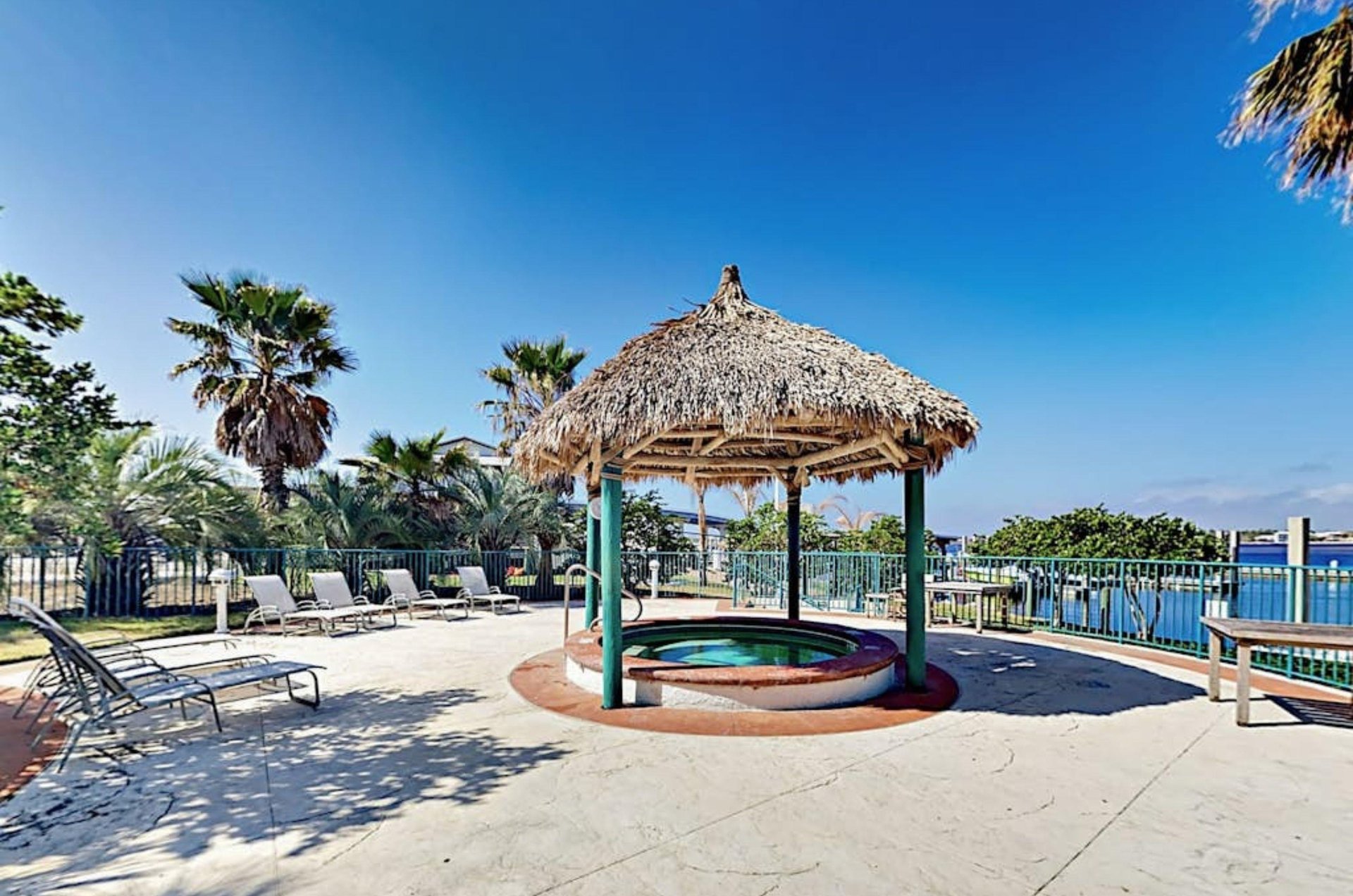 One of the outdoor hot tubs at Caribe Resort in Orange Beach Alabama