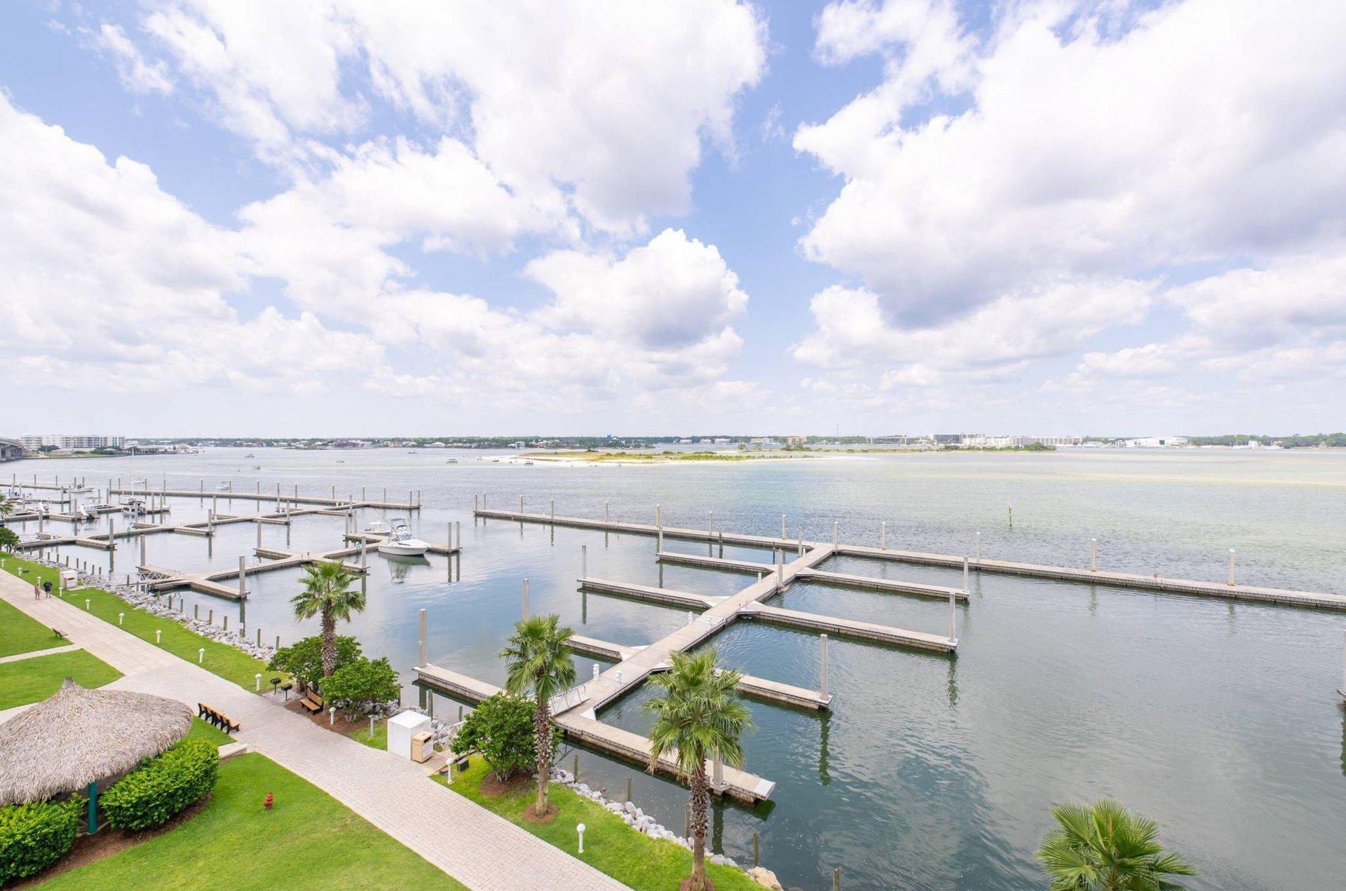 The marina in front of Caribe Resort in Orange Beach Alabama