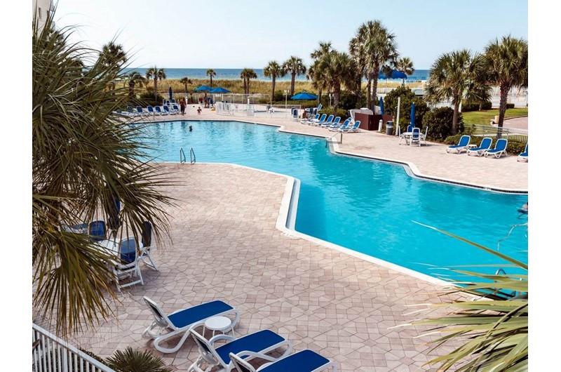 One of the large pool ares at Destin West Beach  Bay Resort  in Fort Walton Florida
