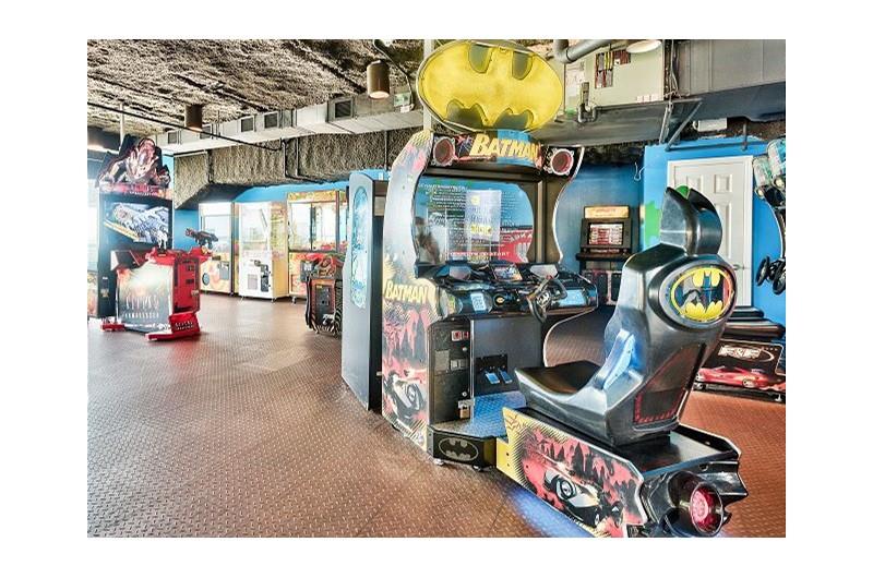 Indoor activities in the arcade at SPLASH in Panama City Beach Florida