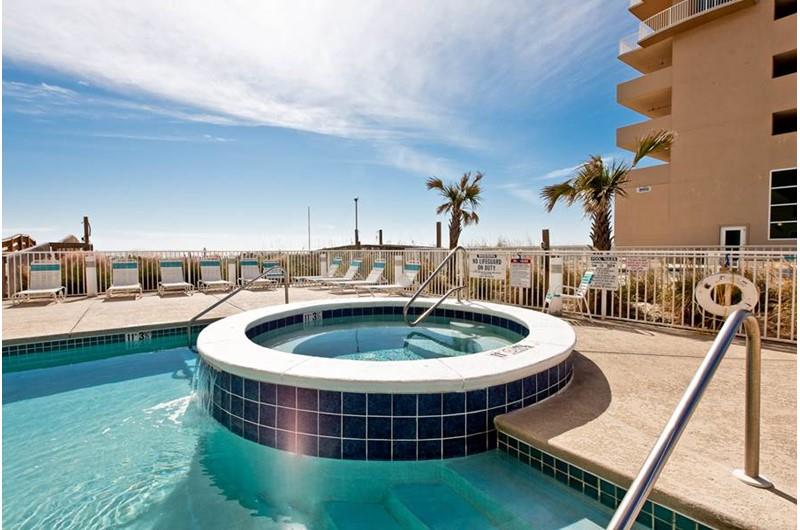 Hot tub at Crystal Shores Gulf Shores