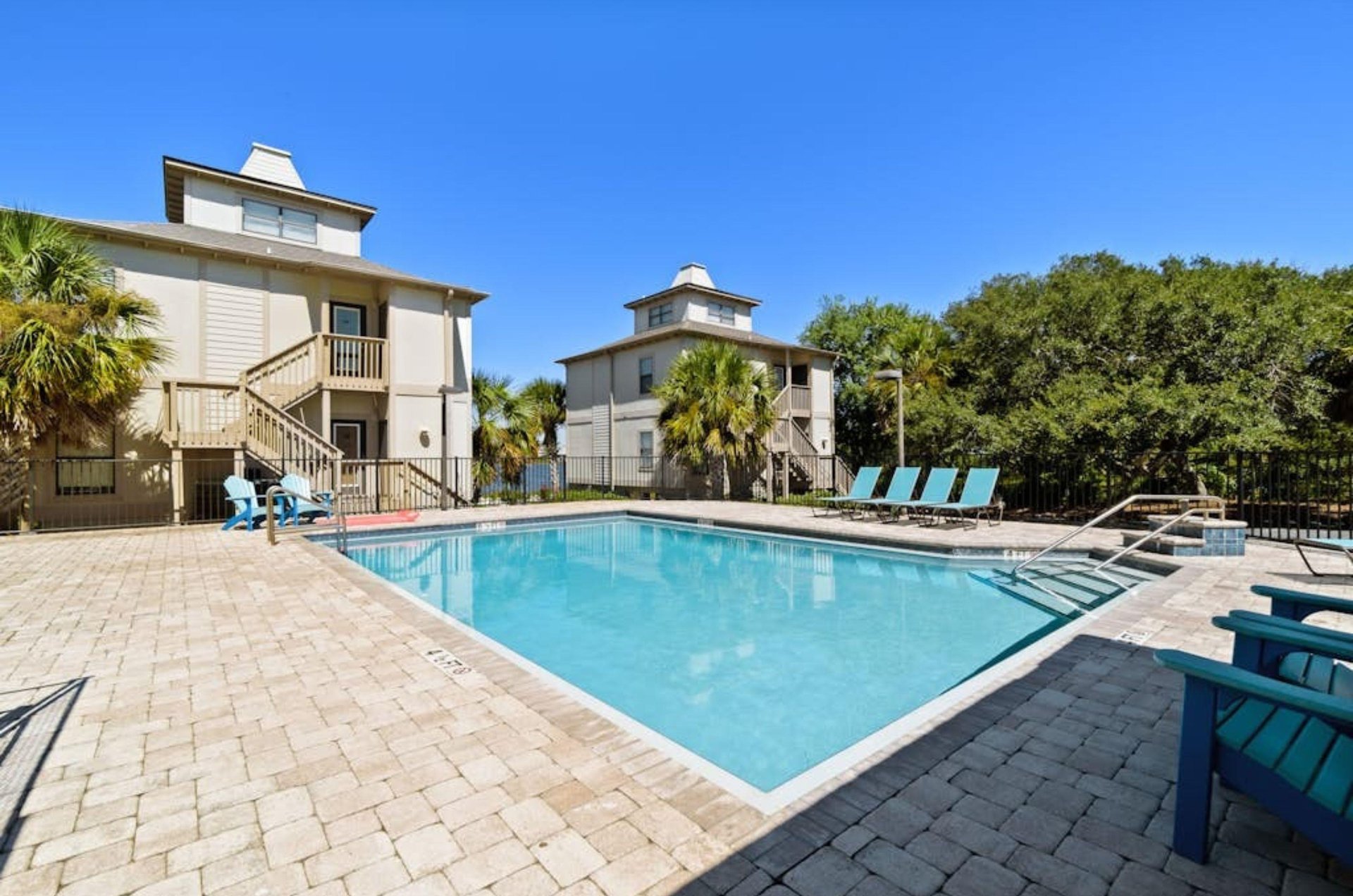 The outdoor pool at Molokai Villas in Perdido Key Florida