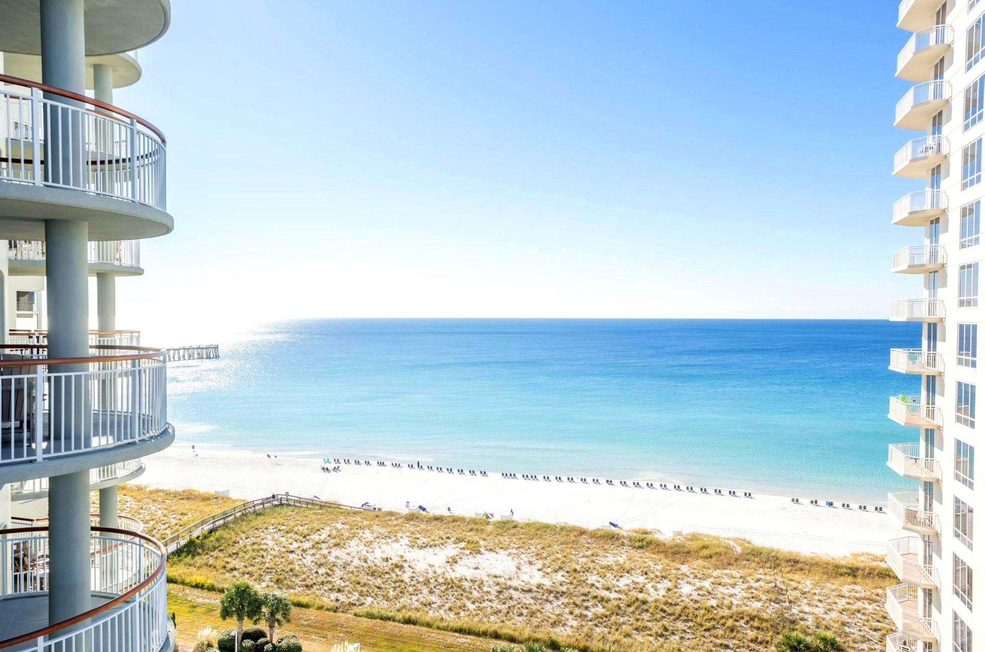 View of the Gulf of Mexico from a private balcony