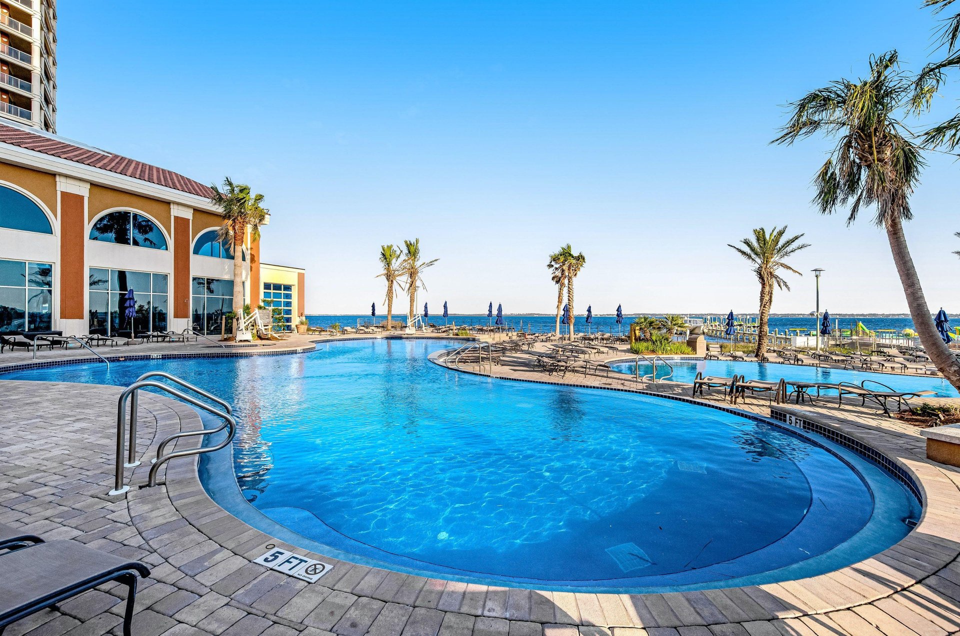 Relax by the stunning outdoor pool