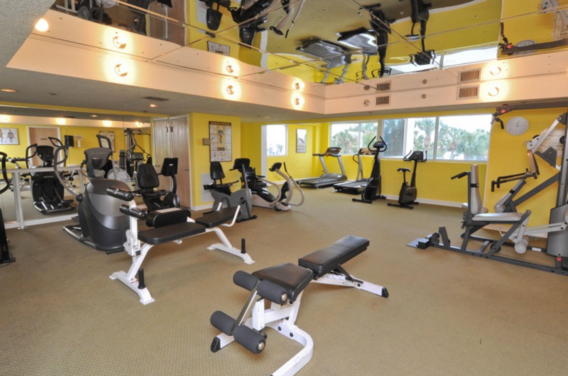 A community fitness center.