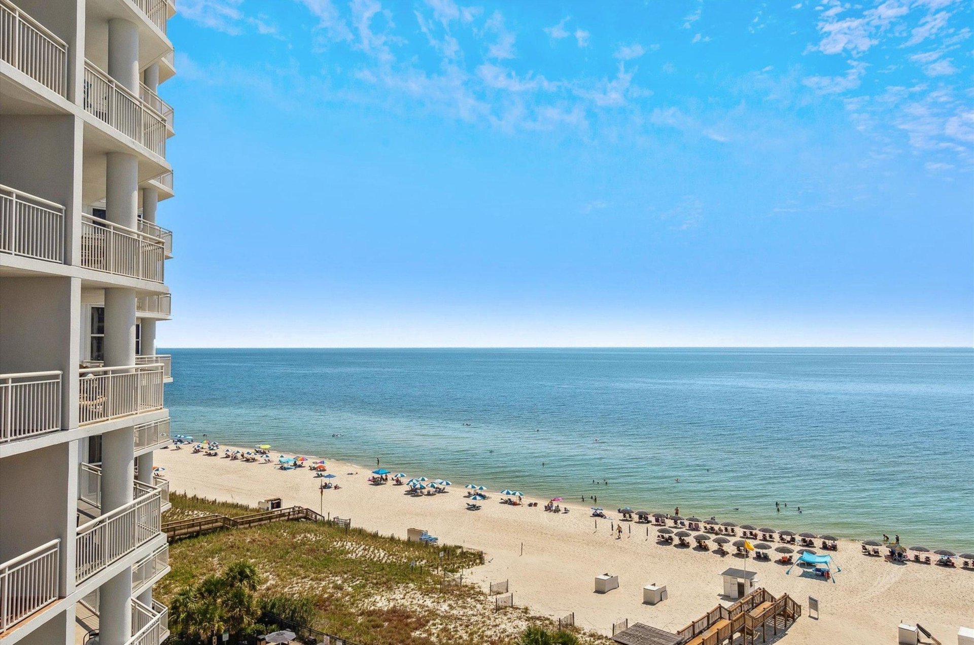 View of the Gulf from a private balcony at Palacio