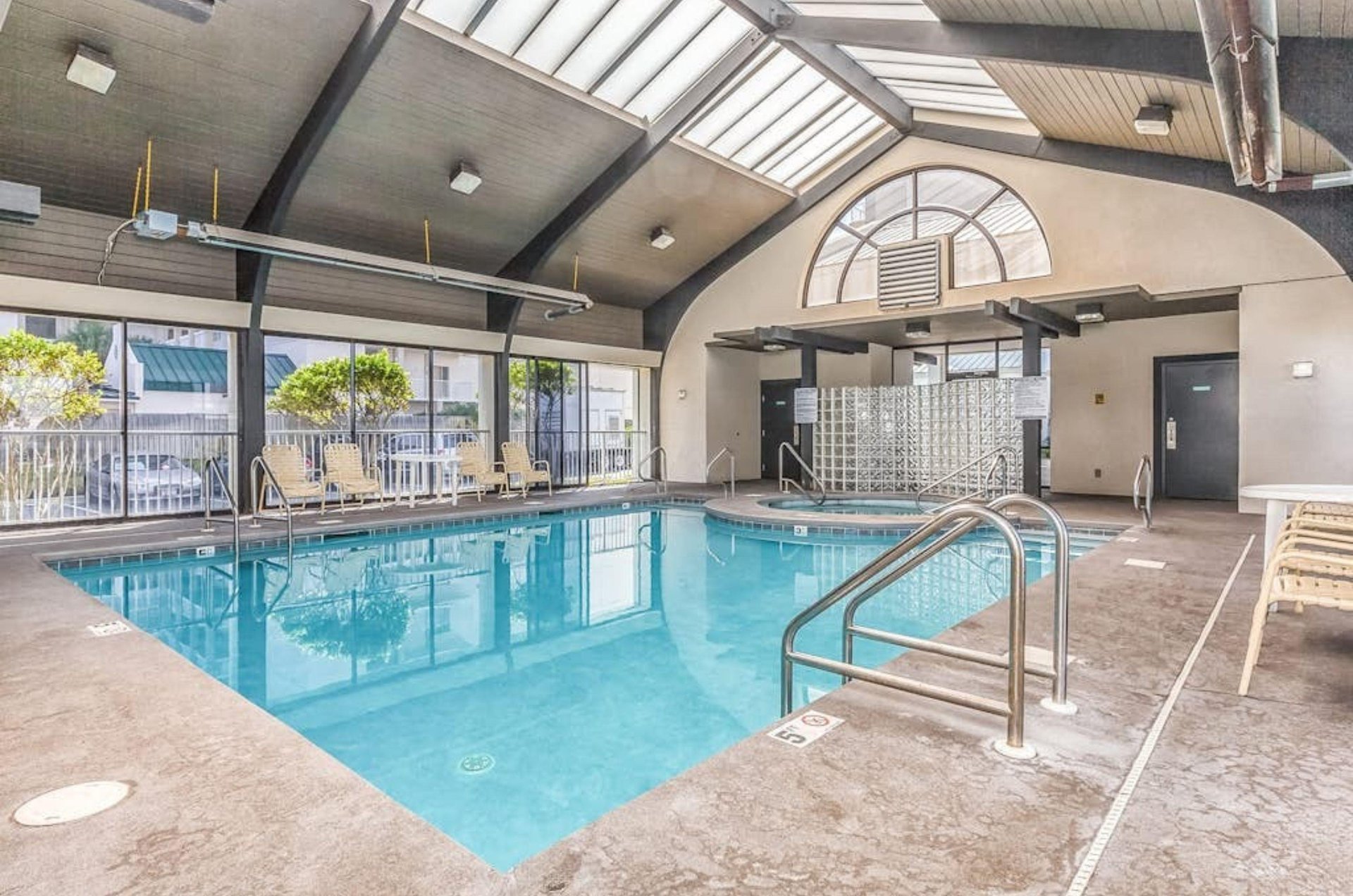 The large indoor swimming pool at Pelican Pointe in Orange Beach Alabama
