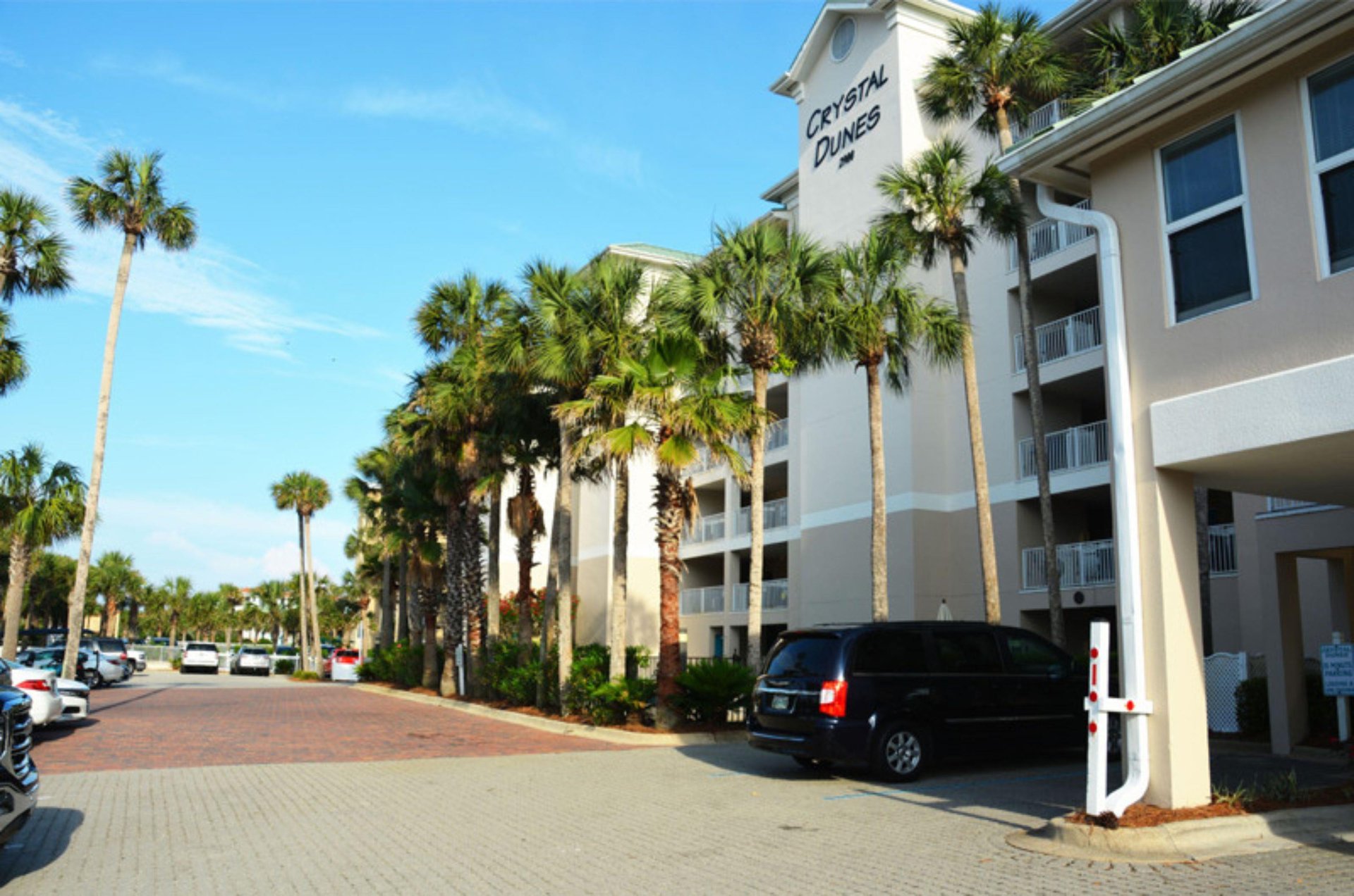 Crystal Dunes condo community provides ample parking.