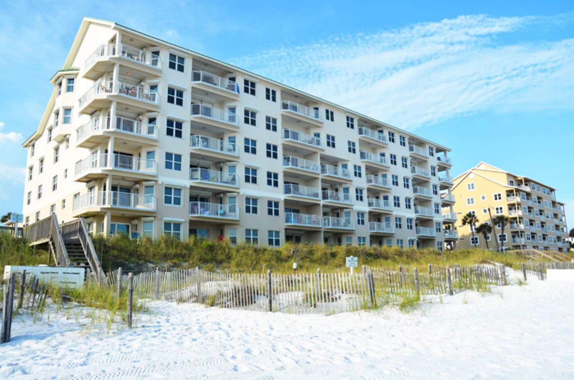 Crystal Dunes units have balconies overlooking the beach.