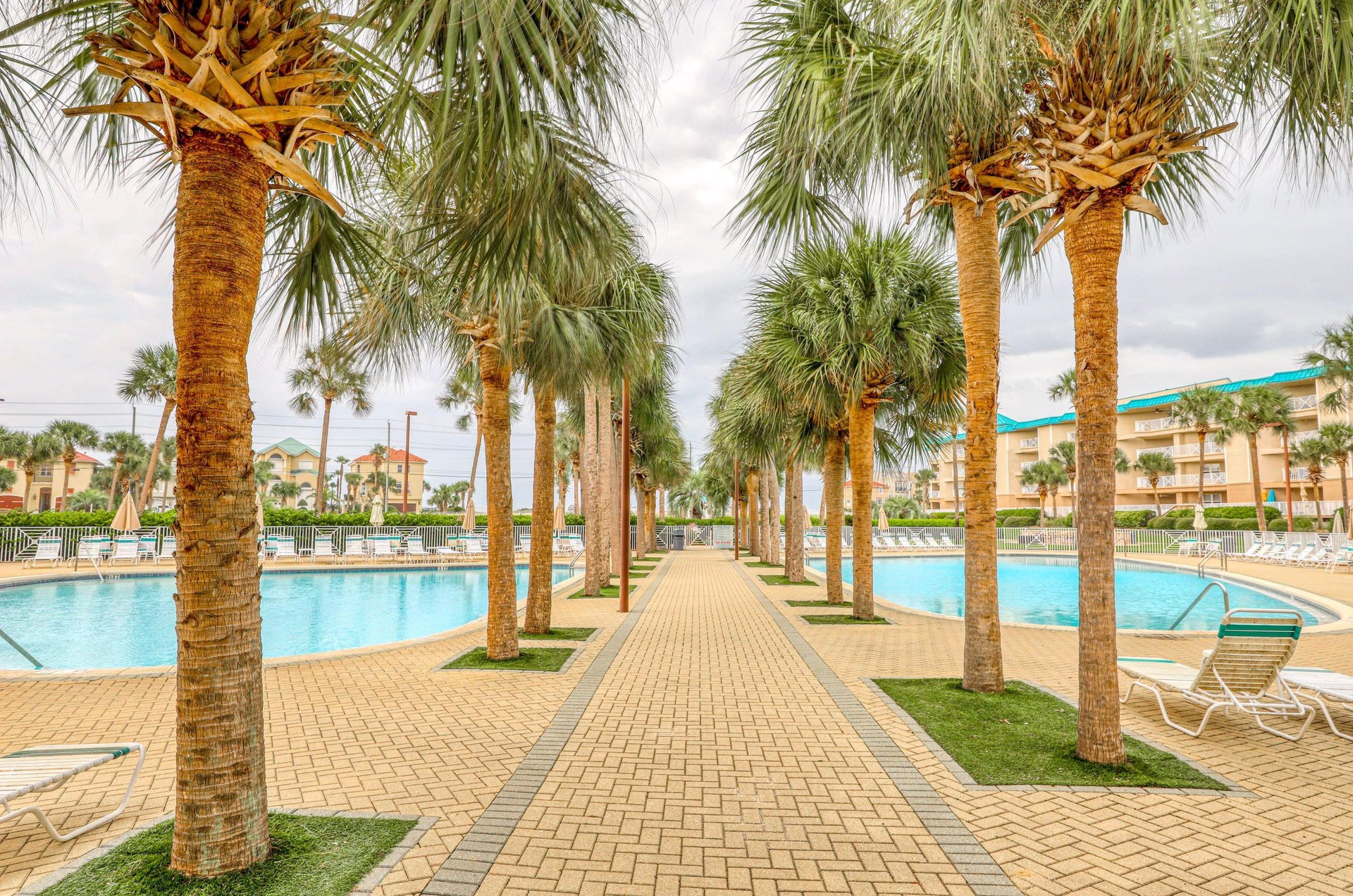 The two pools and expansive deck are great places to relax and soak up the sun.