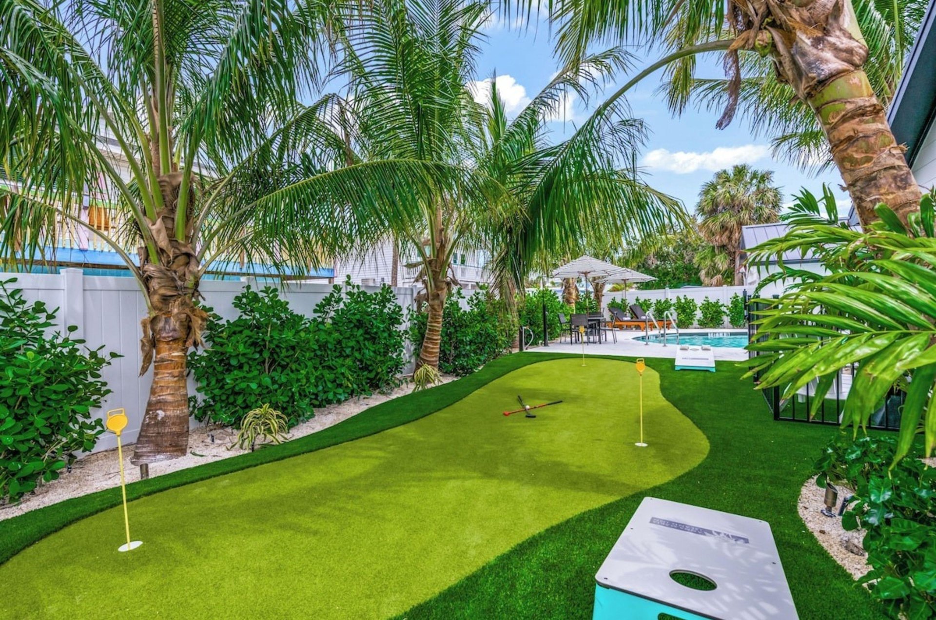 The mini golf area at the nearby Anna Maria Island Inn property in Florida