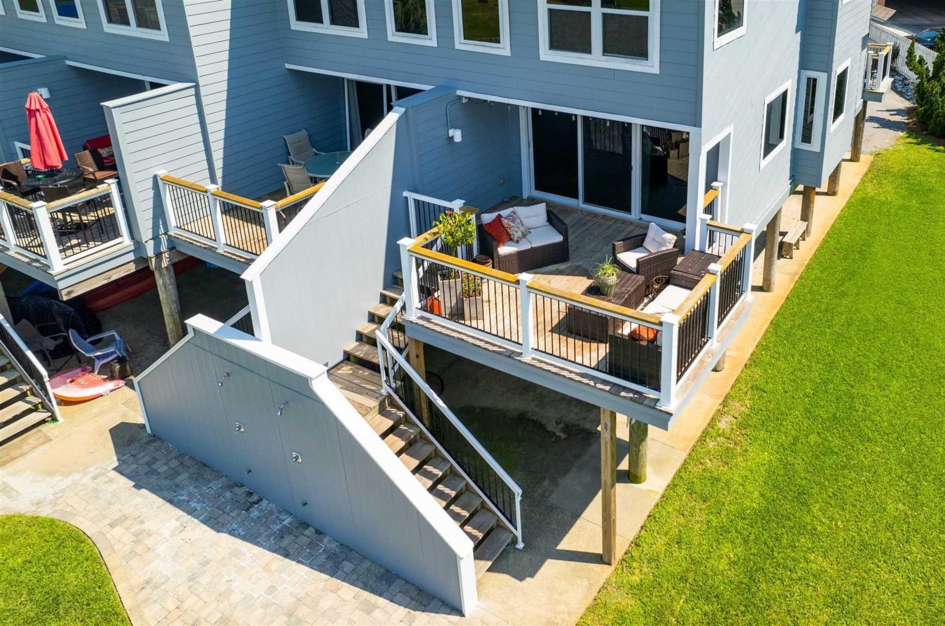 Each townhome unit boasts a private balcony