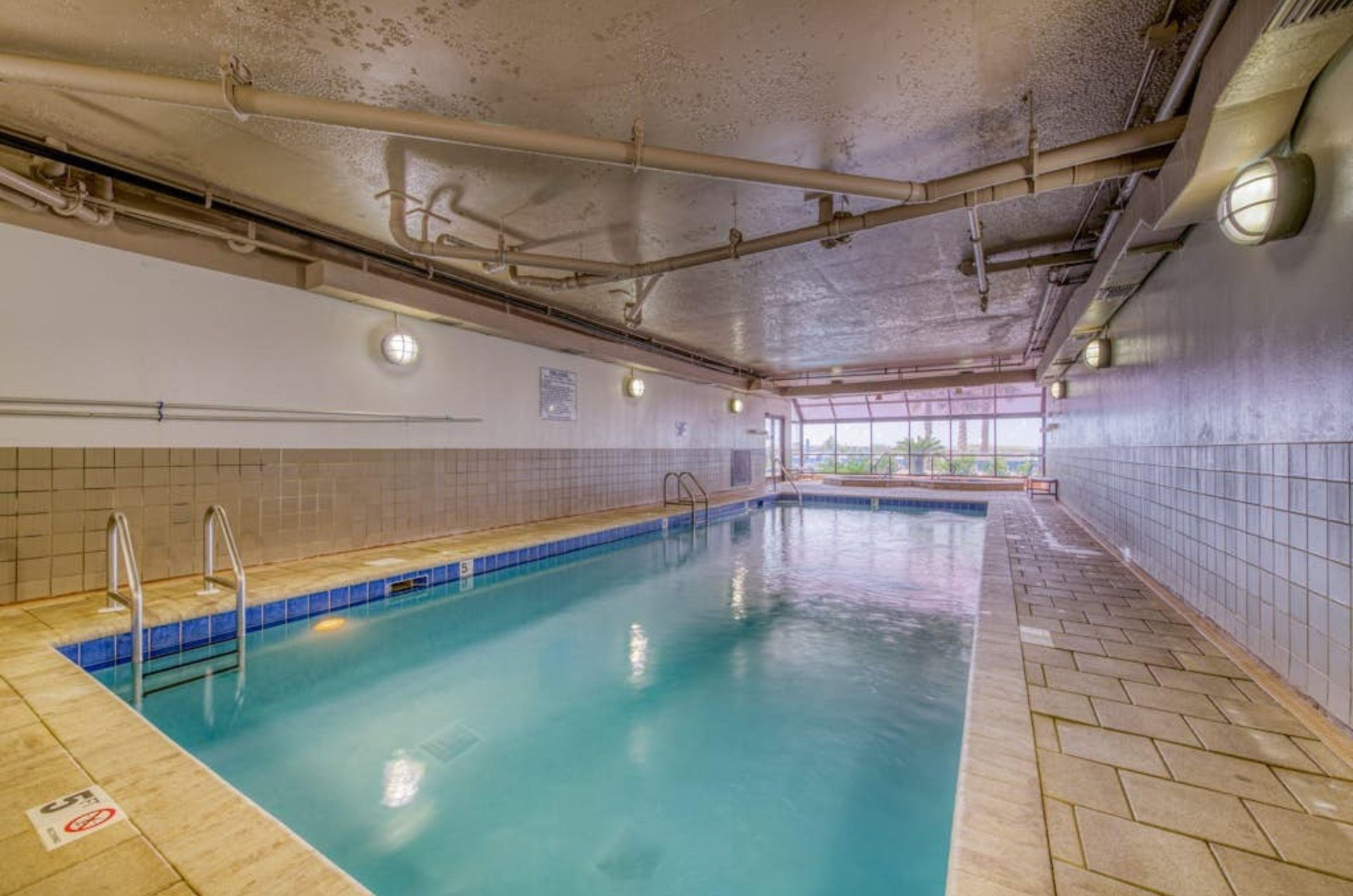 The indoor pool at Phoenix II in Orange Beach Alabama