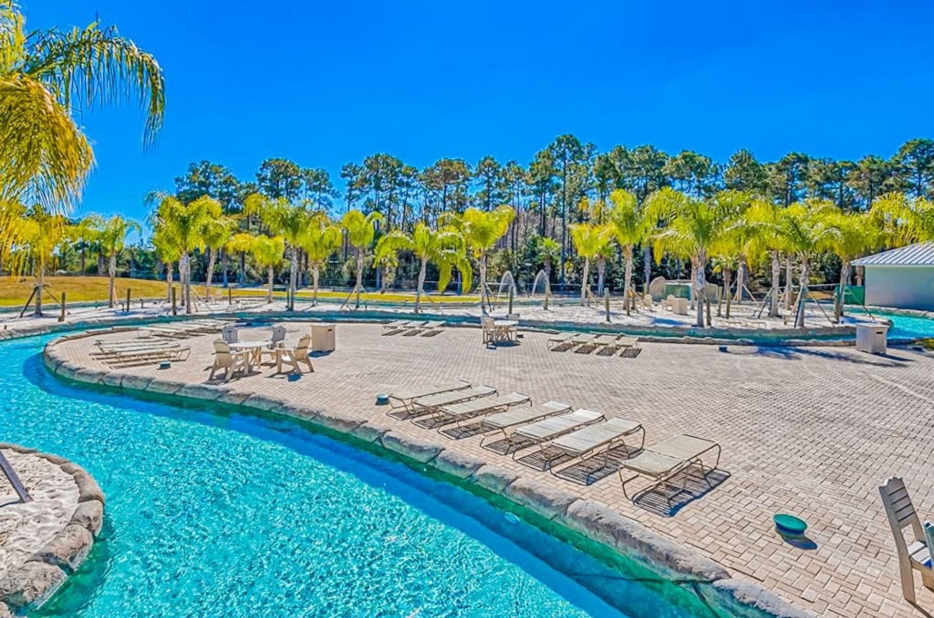 The lazy river at the Wharf Condos in Orange Beach Alabama