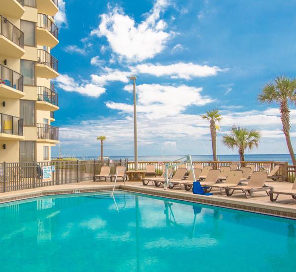 Gorgeous pool at Sunbird Beach Resort in Panama City Beach Florida