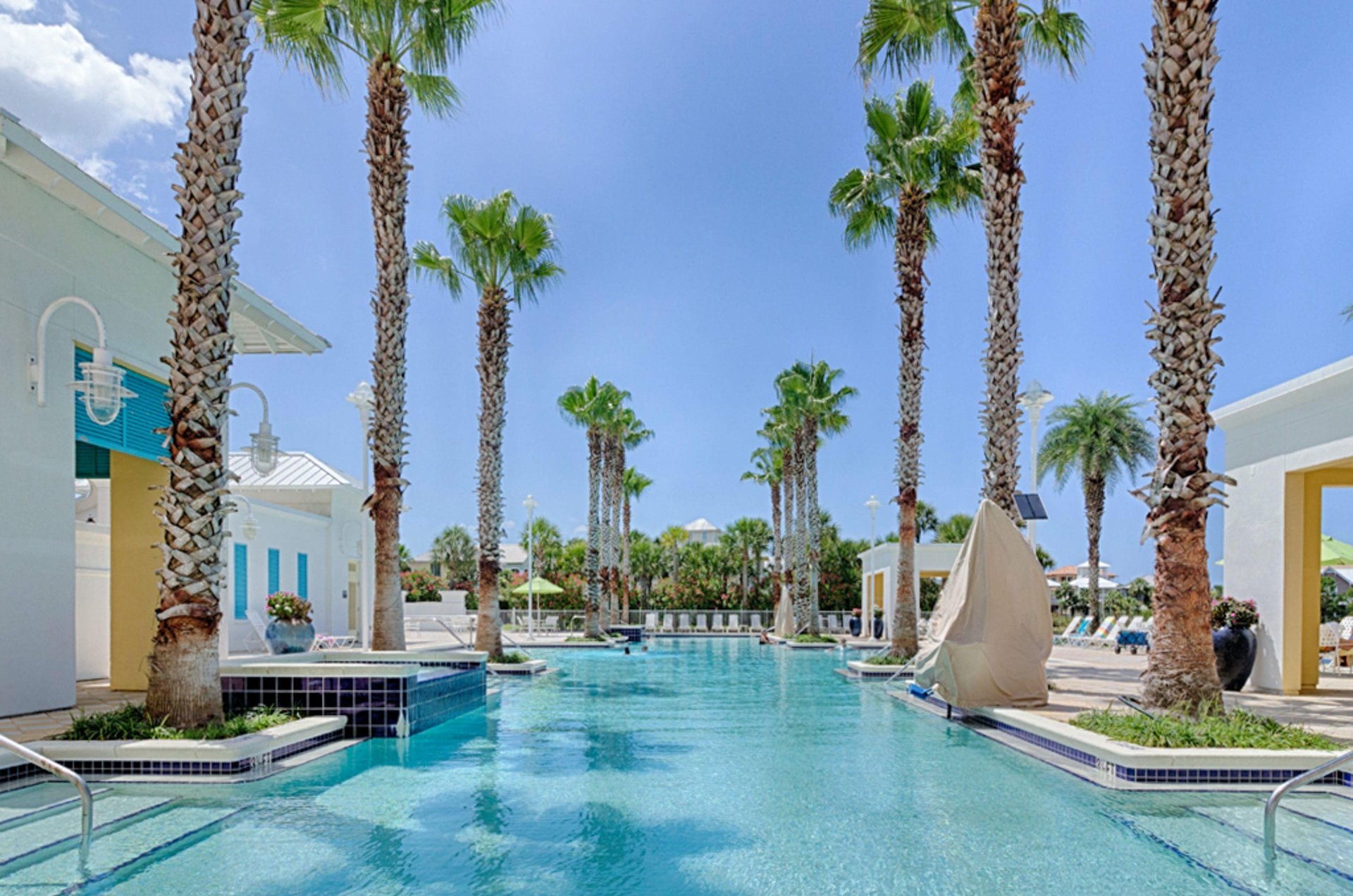 One of several pools open for all guests