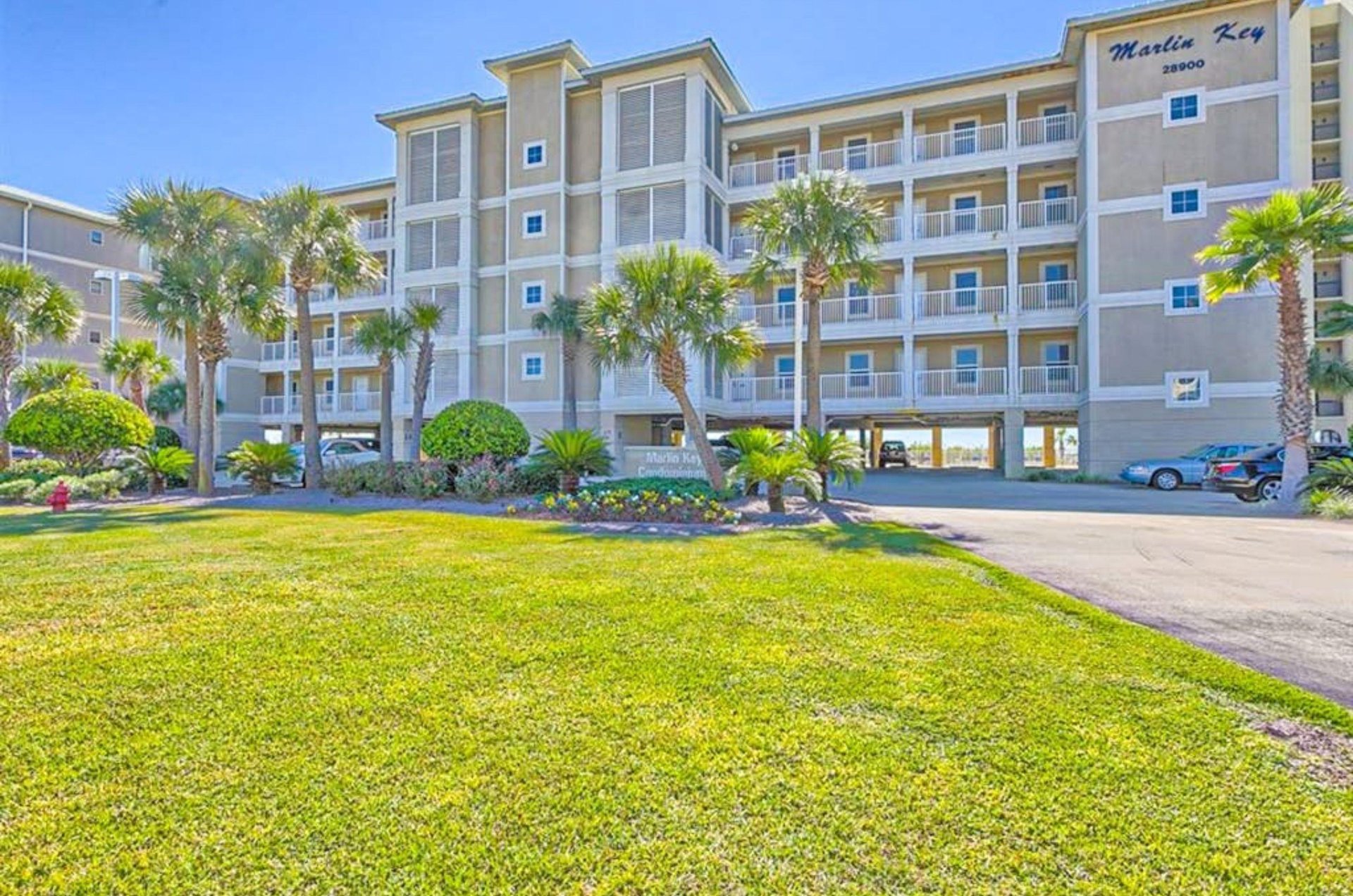 View from the street of Marlin Key in Orange Beach Alabama