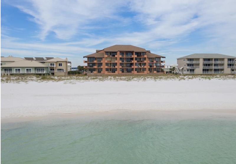 Gulf and beach view of Gulf Winds in Pensacola Beach FL