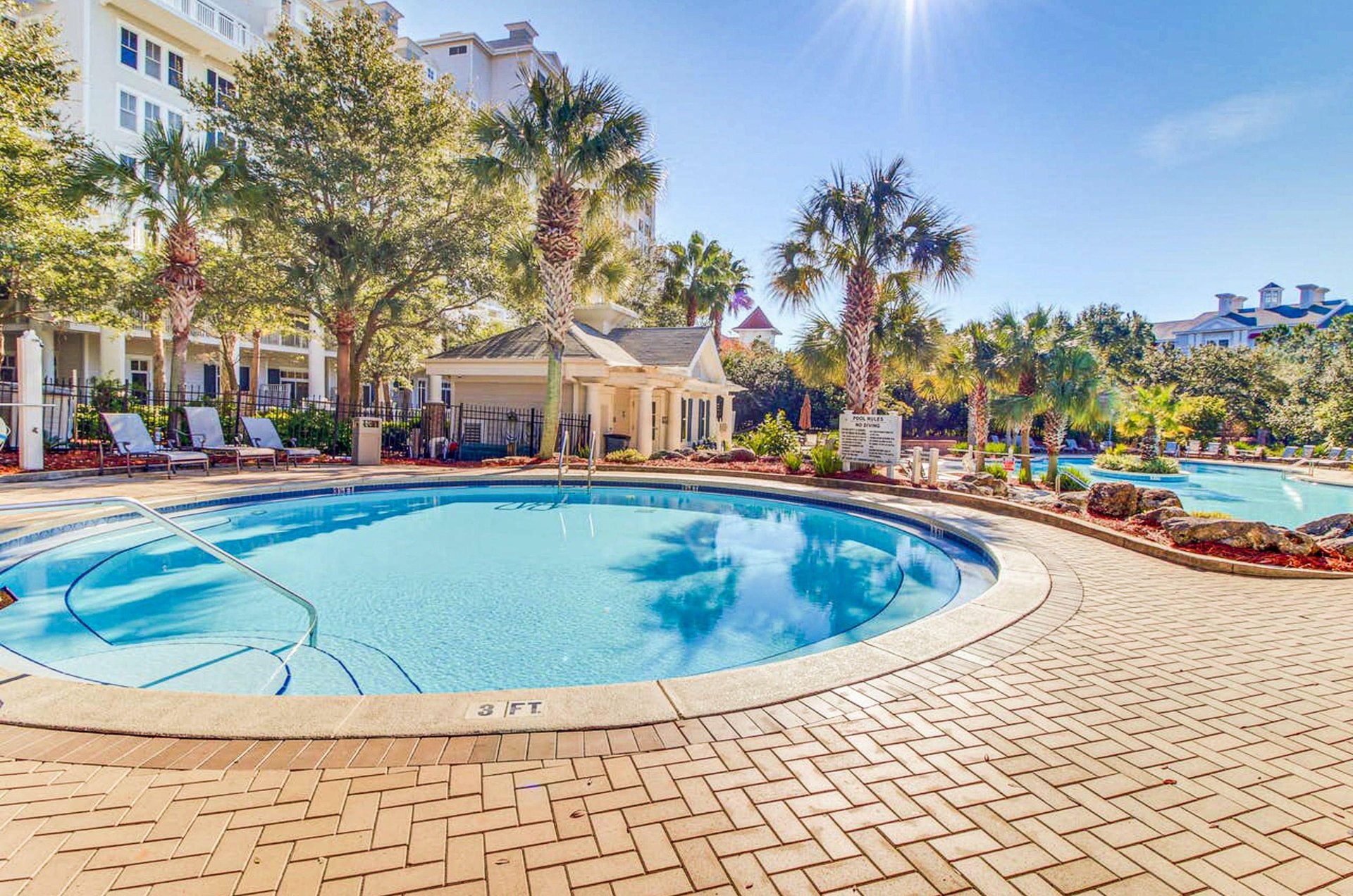 One of the resorts inviting swimming pools.