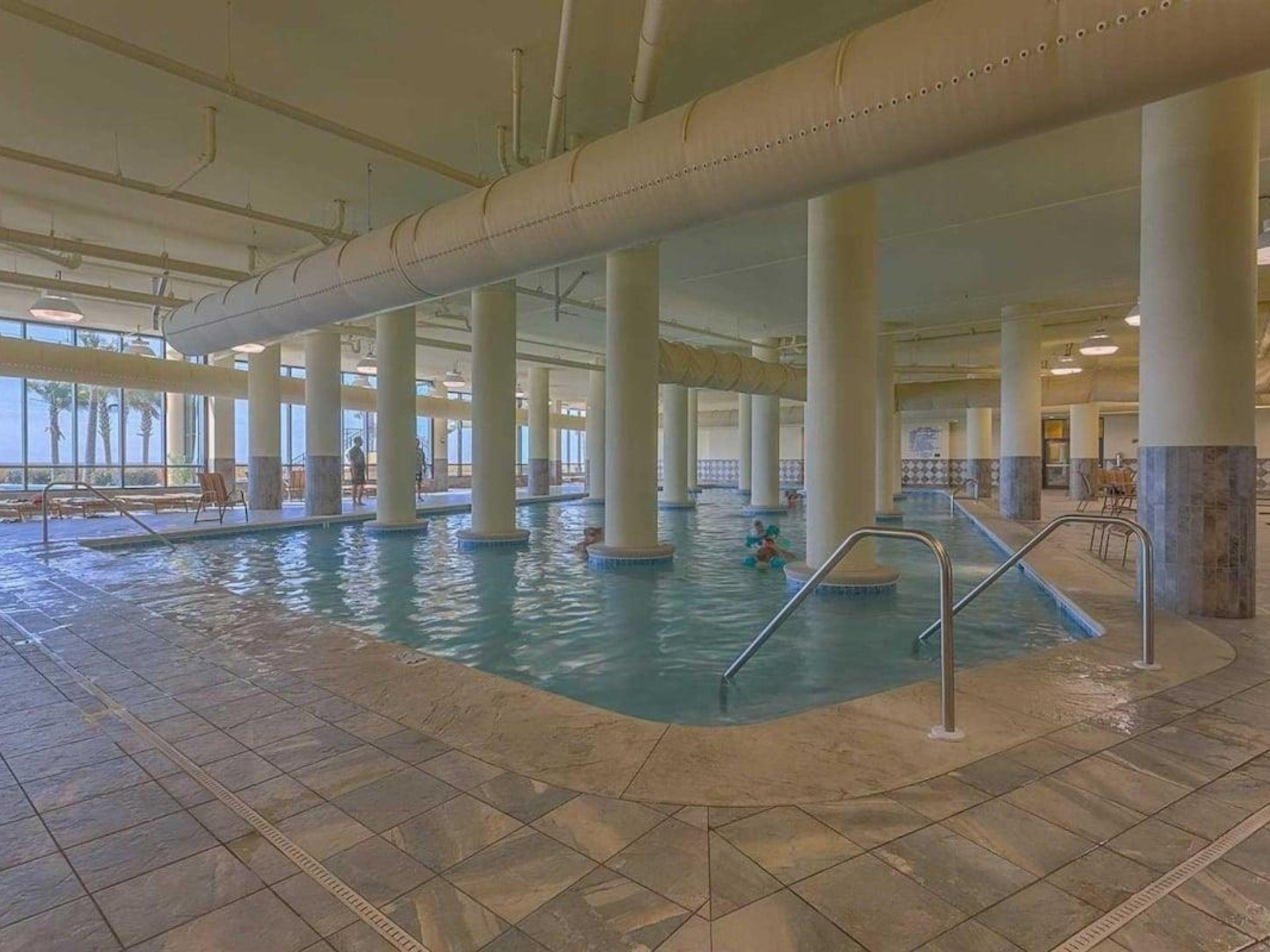 The indoor swimming pool at The Oasis at Orange Beach in Alabama