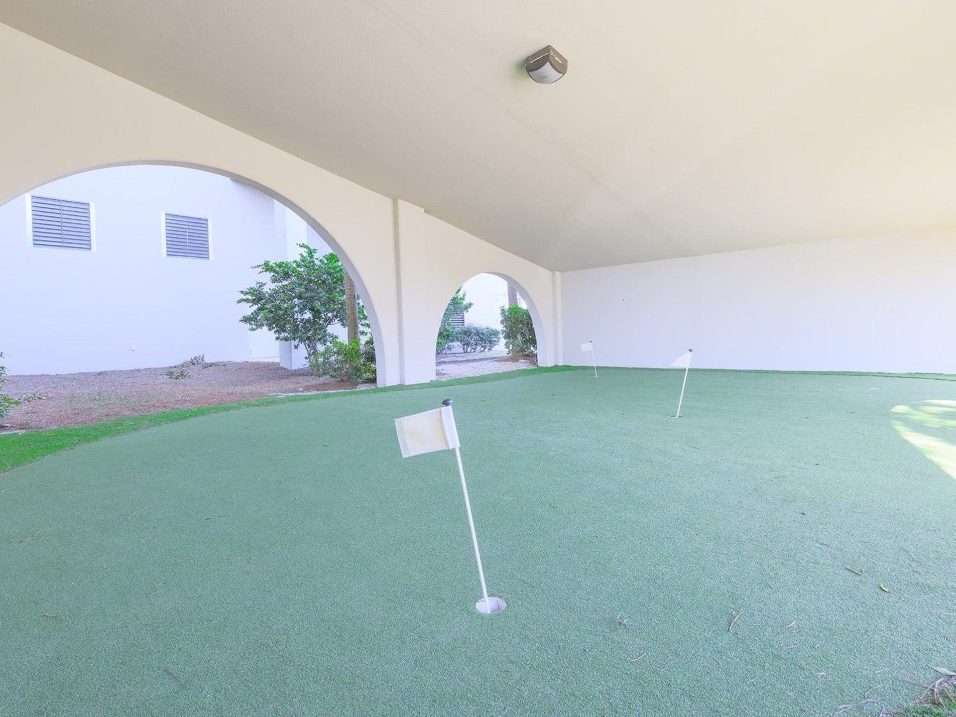 The putting green under The Oasis at Orange Beach in Alabama
