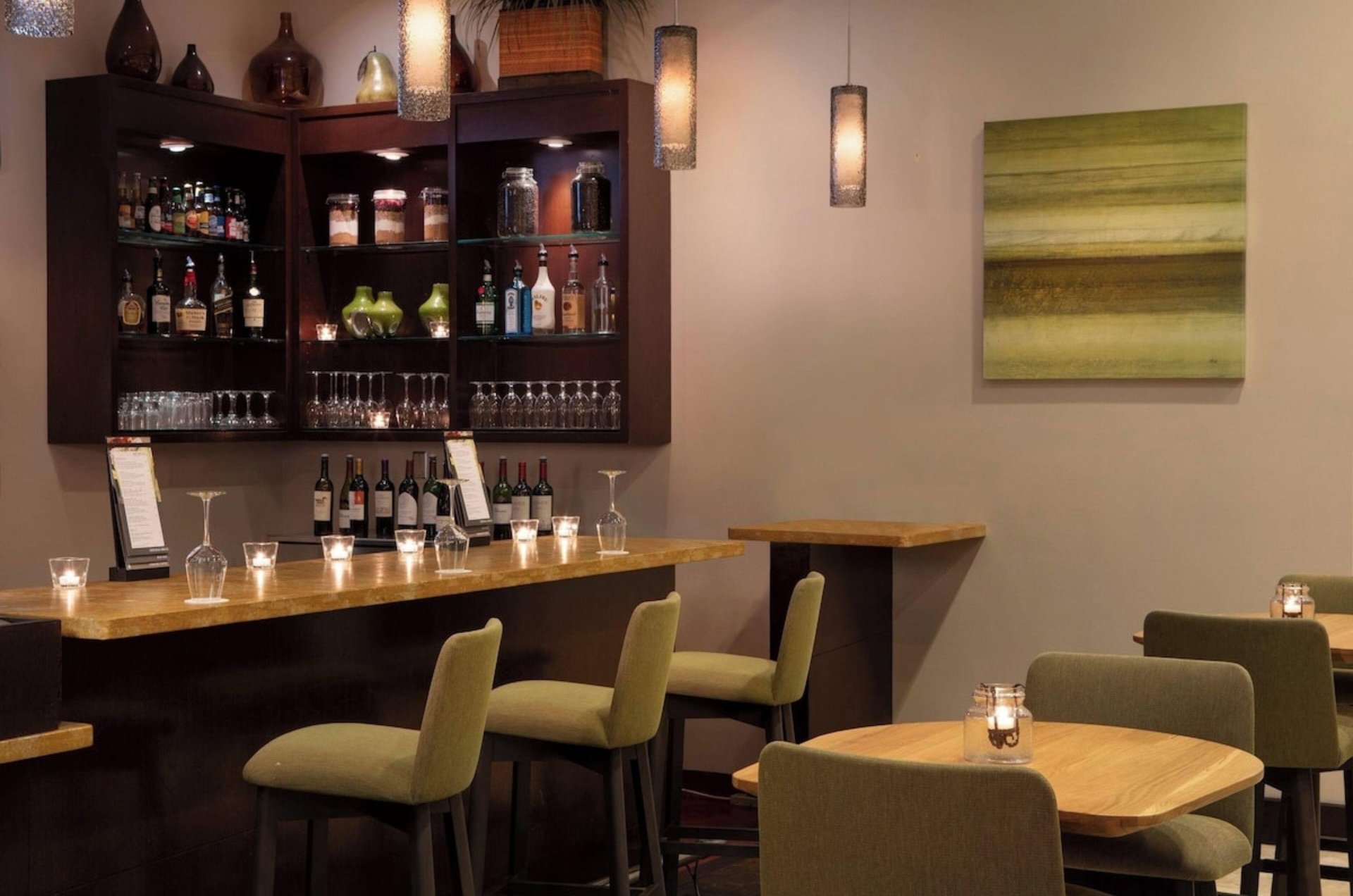 The hotels onsite bar in Bradenton, Florida