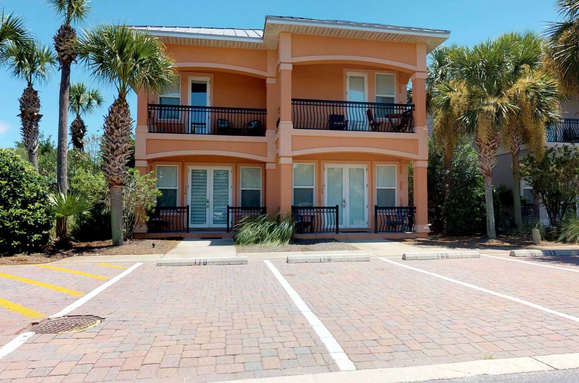 Two of the villas