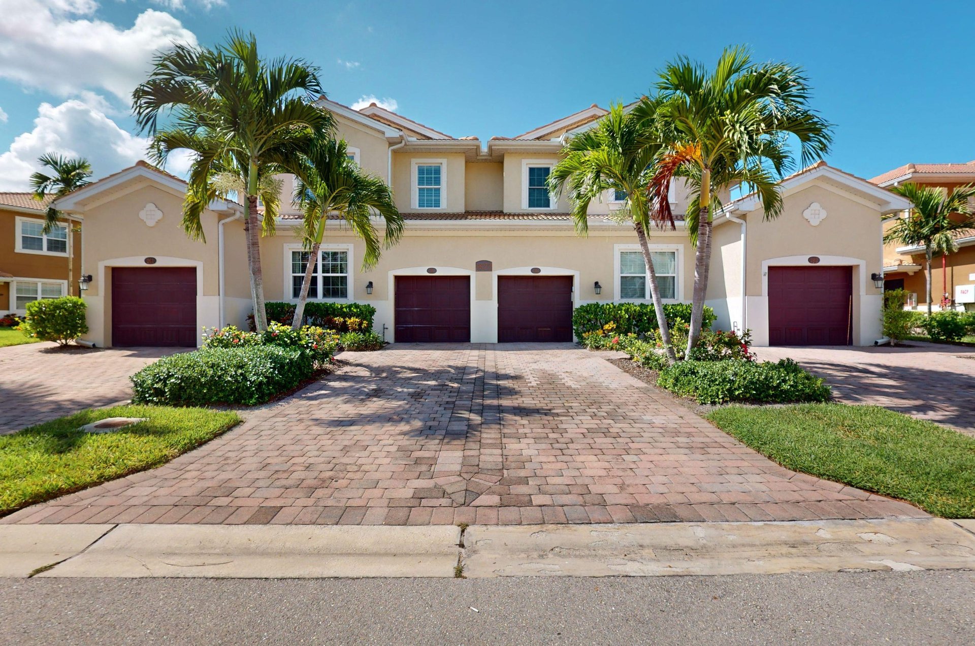 Some condos have private garages.