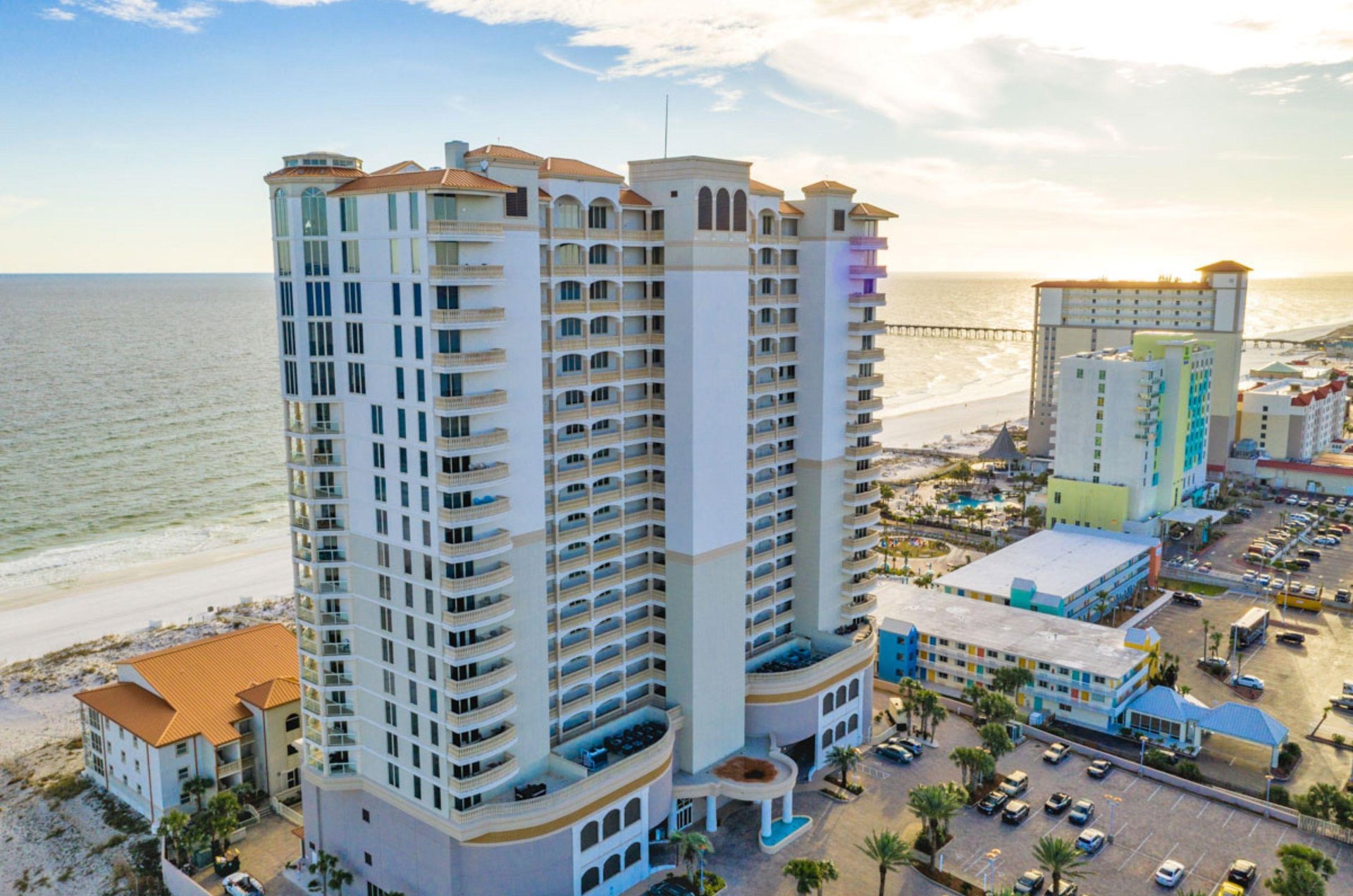 Beach Club Resort and Spa sits right on the sandy beaches of the Gulf