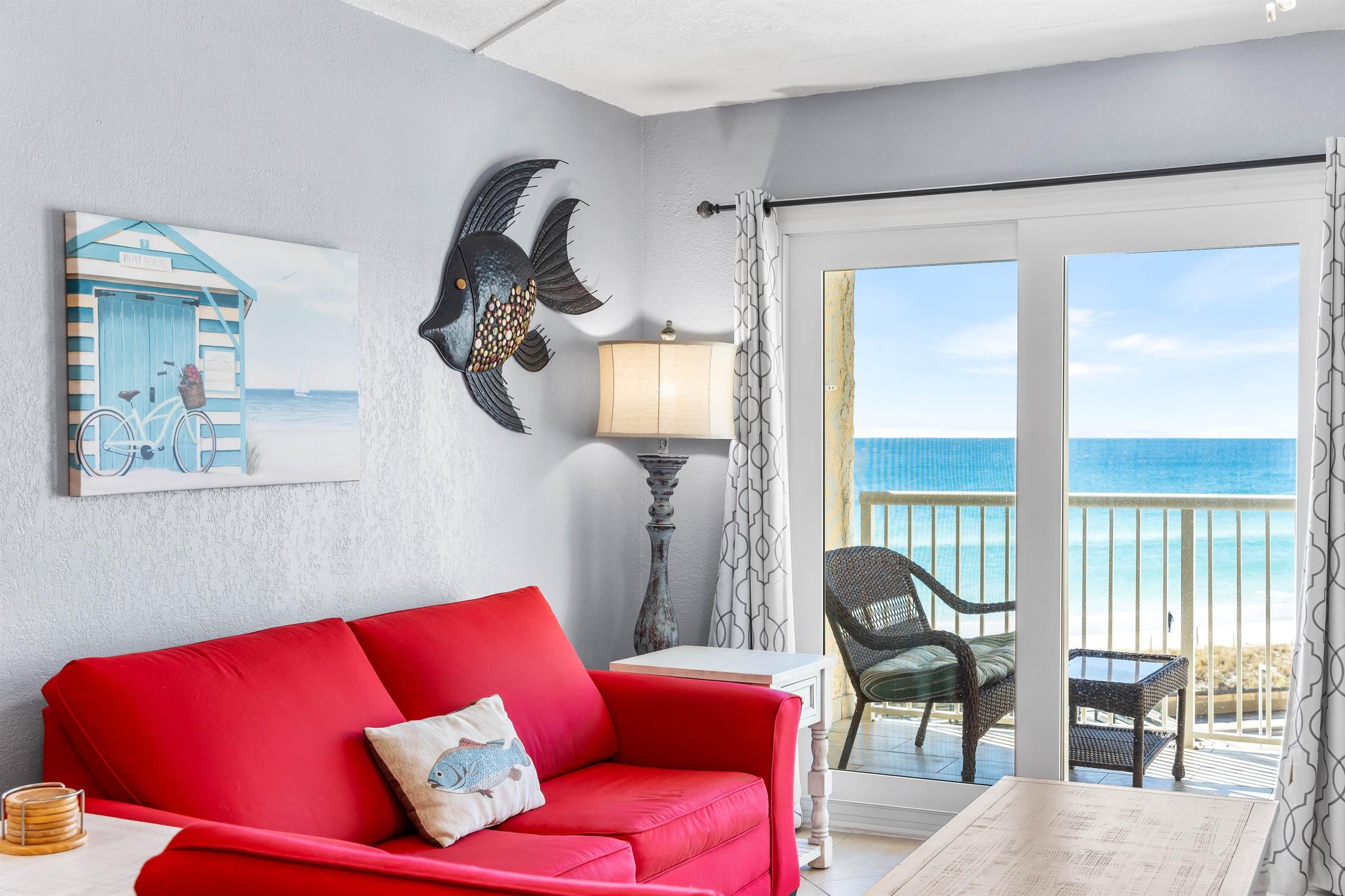 HSRC Living Area Sofa Sleeper  Balcony Access