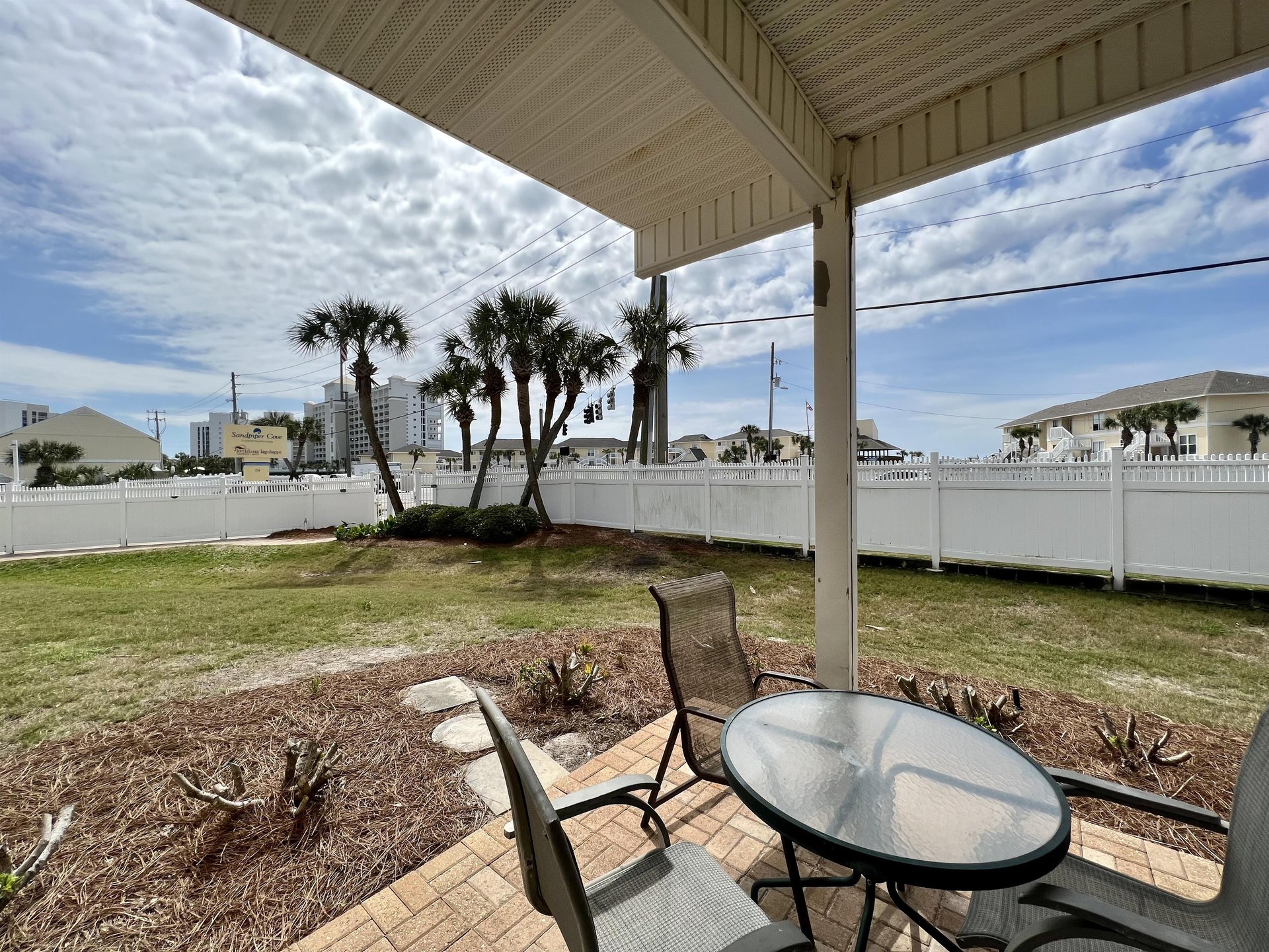 Patio and back area