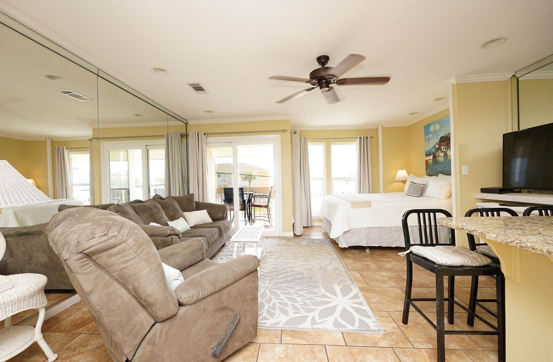 Studio living area