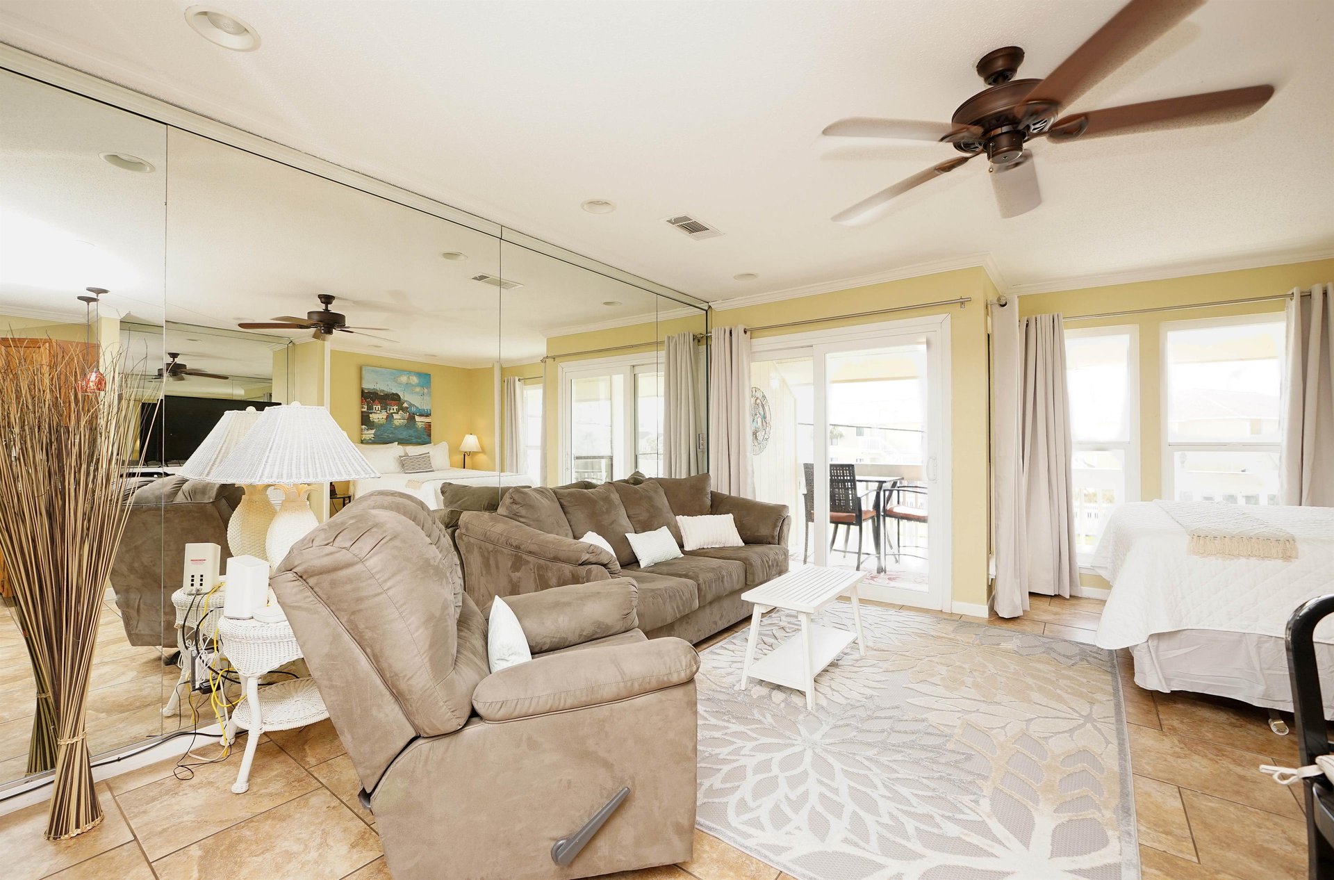 Studio living area