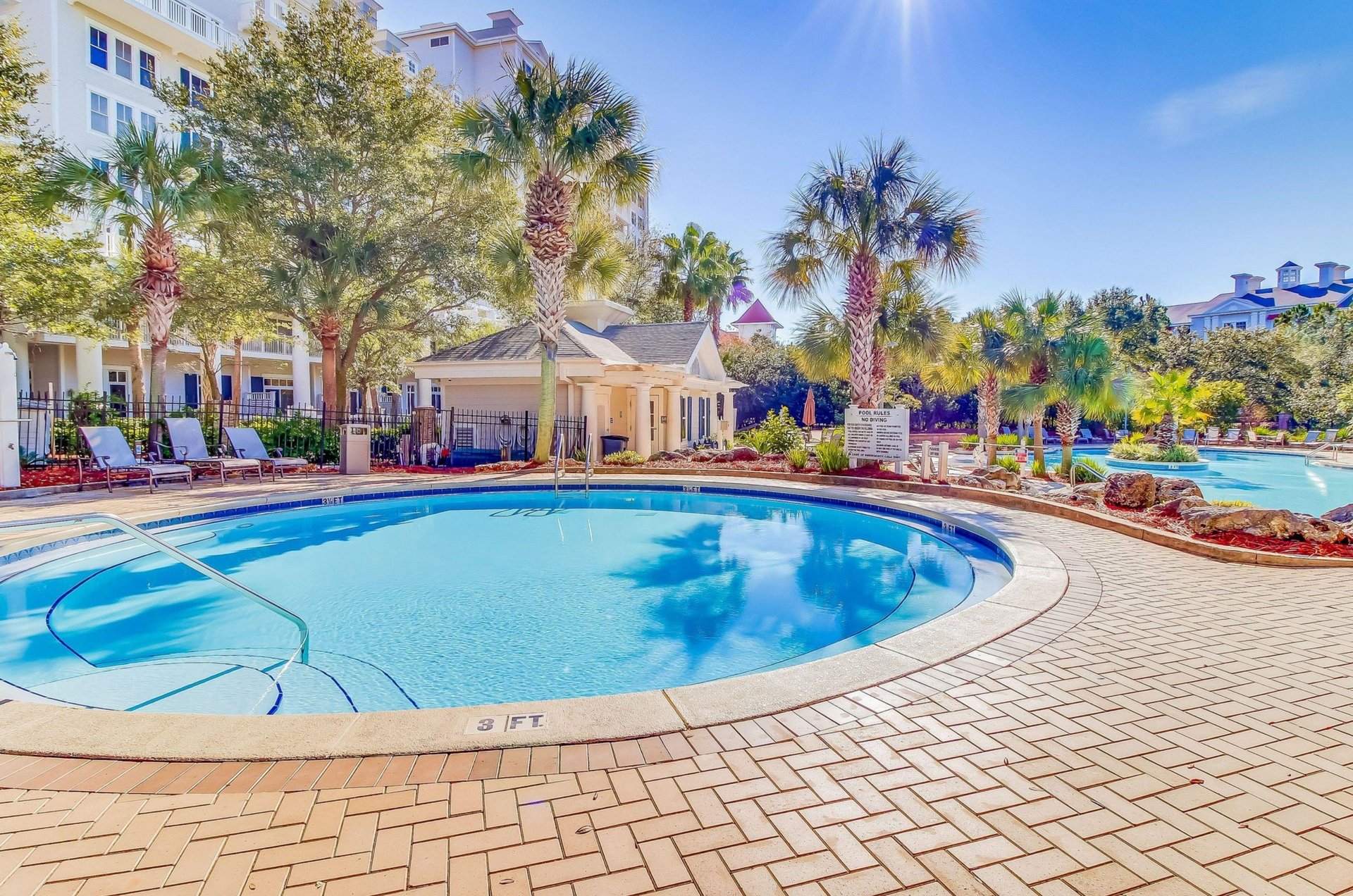 The outdoor childrens pool at Lasata in Miramar Beach, Florida