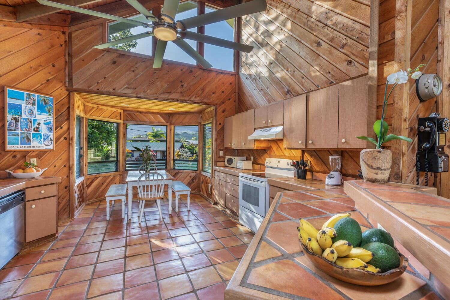 Spacious kitchen to enjoy home cooked meals