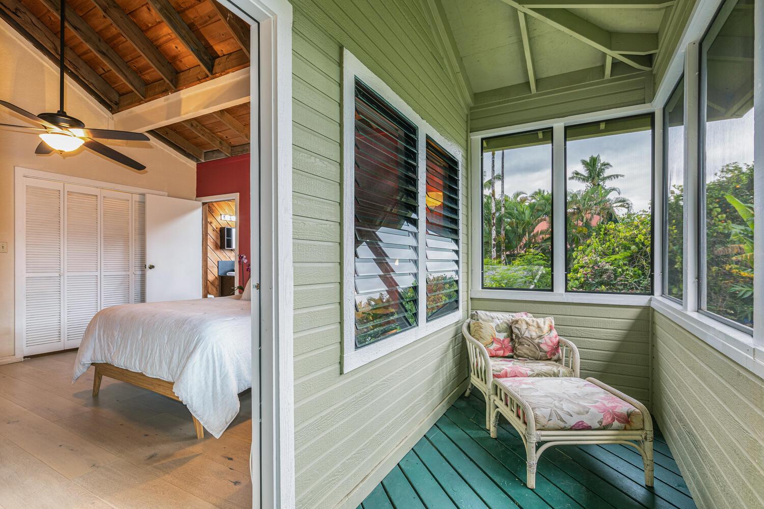 Lounge on this private lanai