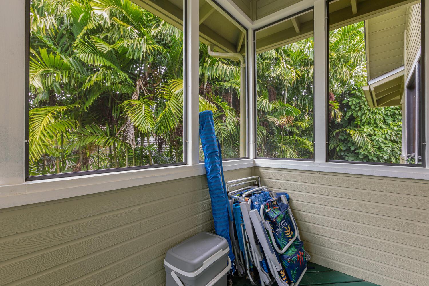 Beach chairs provided for each guest