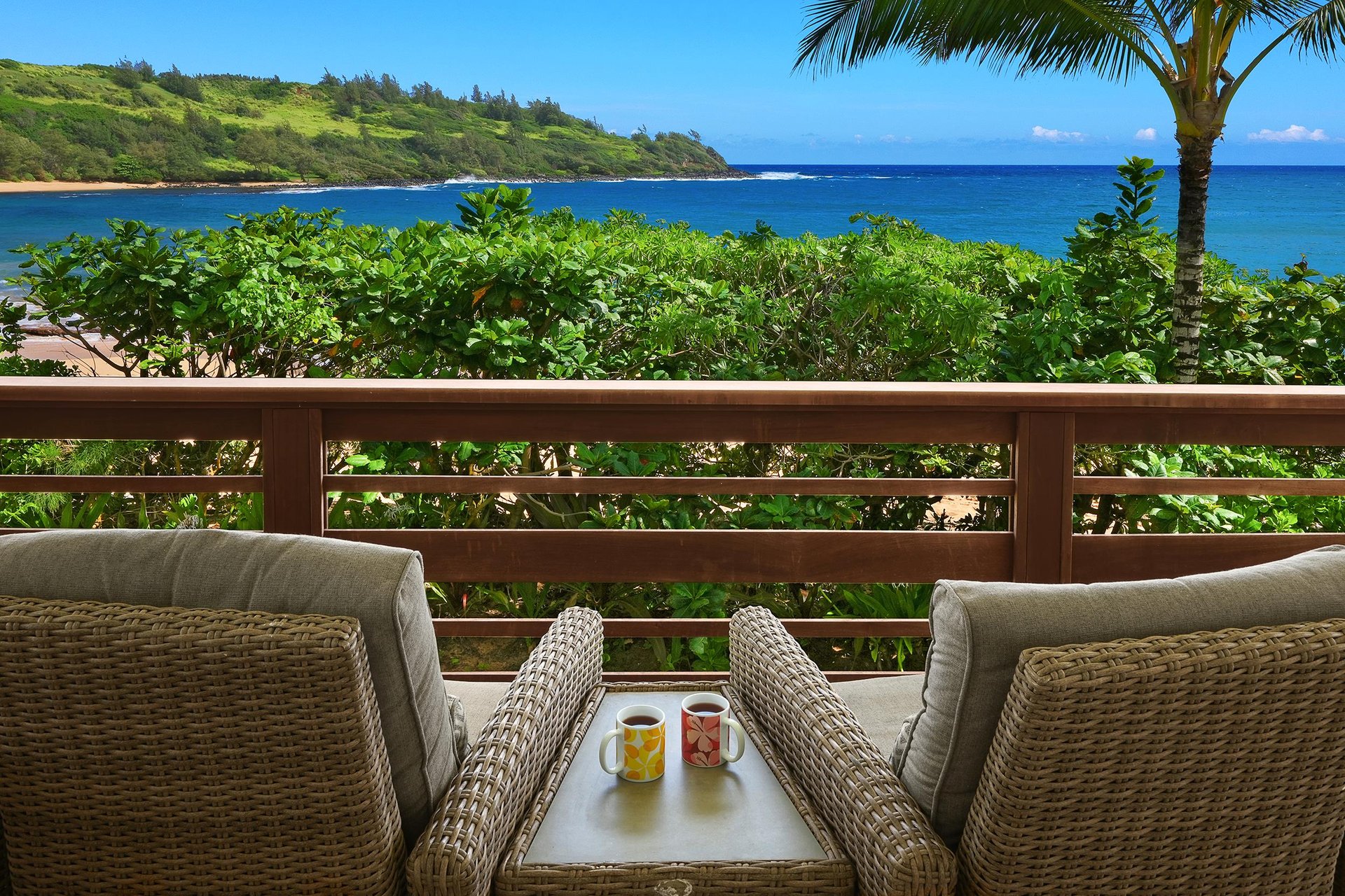 Enjoy the ocean view with your favorite coffee