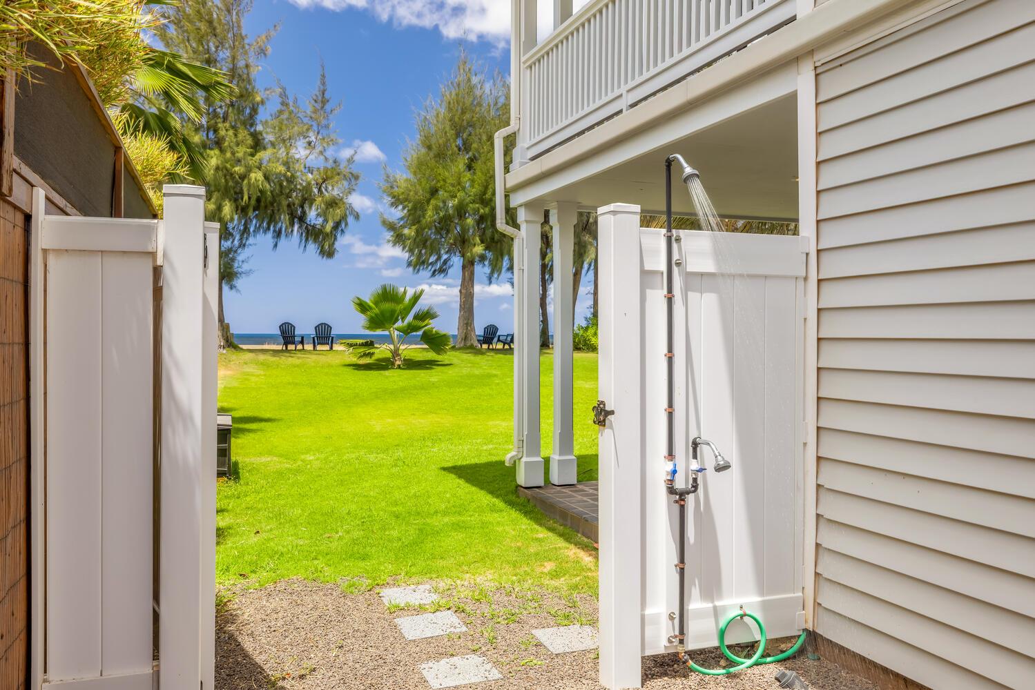 Outdoor shower for your convenience