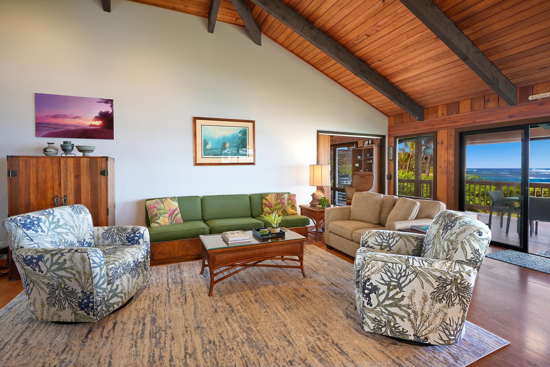 Enjoy family time together in the living area